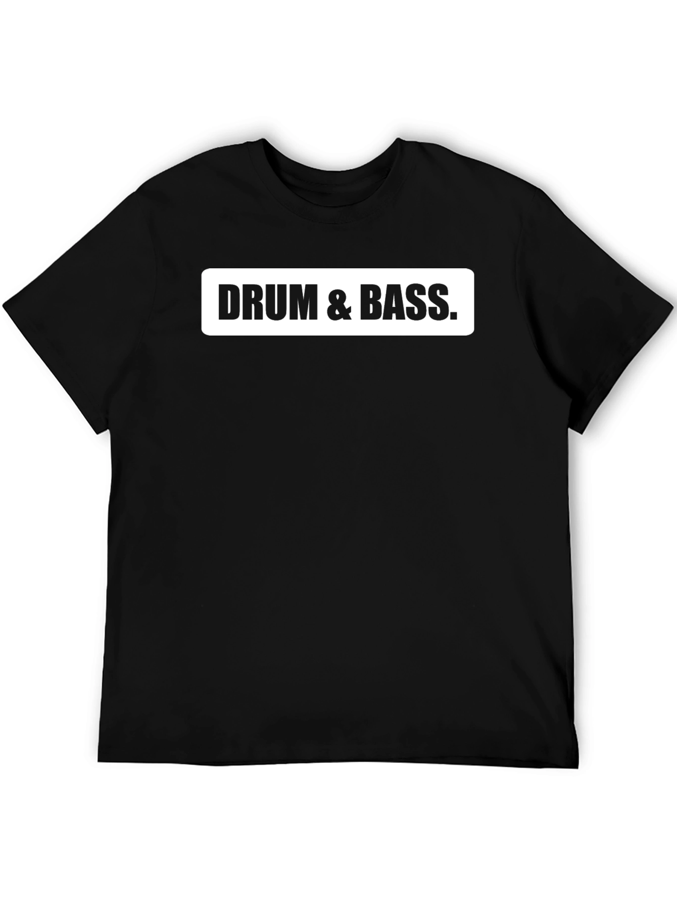 Drum & Bass Black Graphic Tee