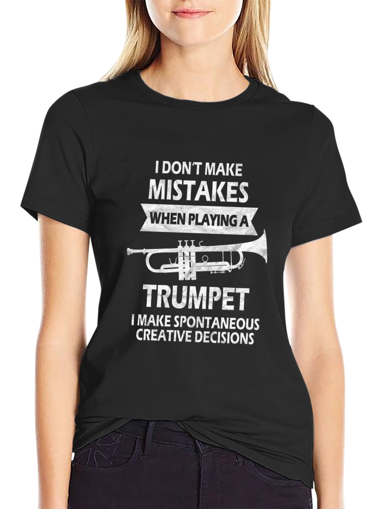 Funny Trumpet Player T-Shirt - Spontaneous Creative Decisions Tee