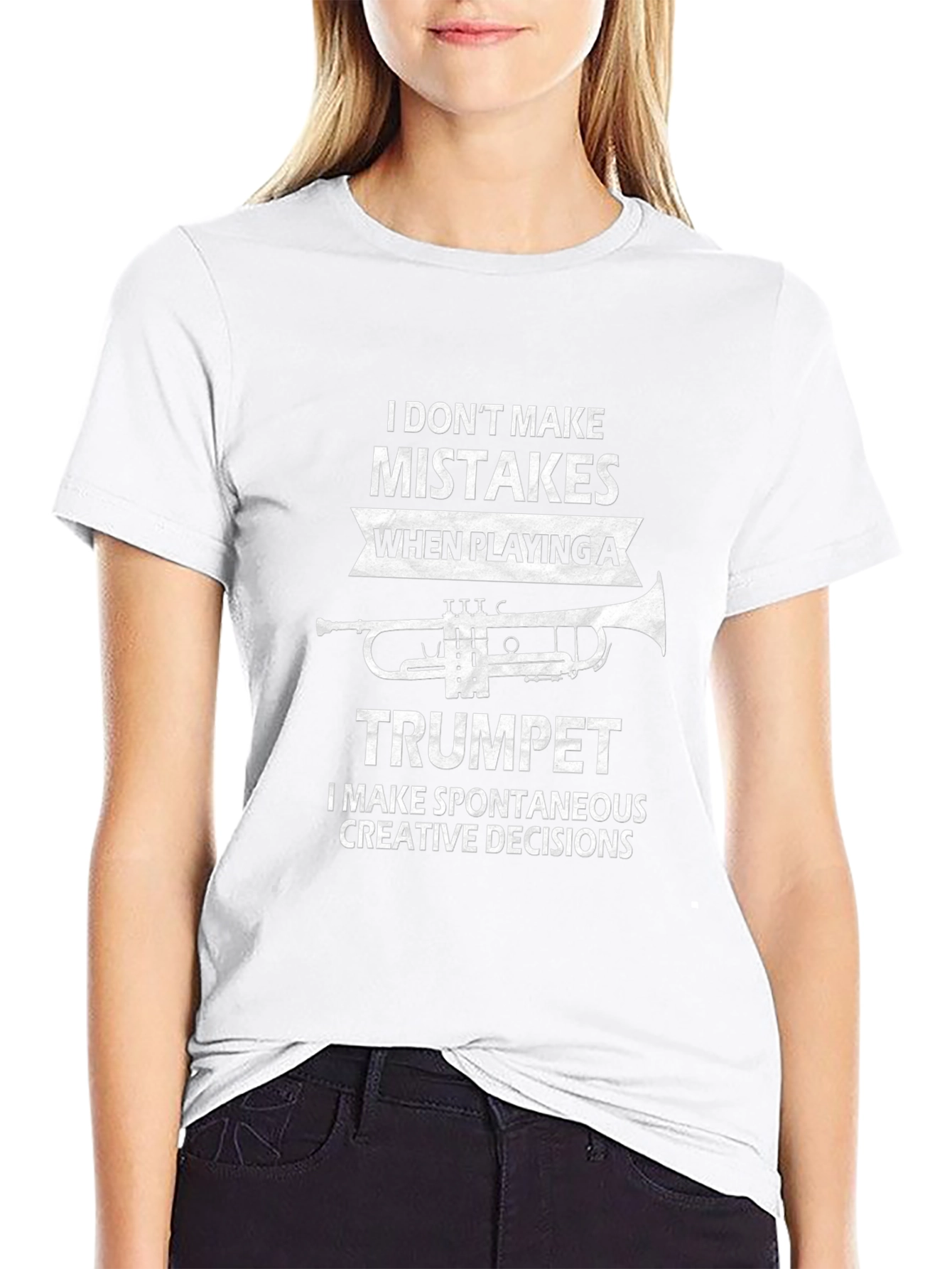 Funny Trumpet Player T-Shirt - Spontaneous Creative Decisions Tee