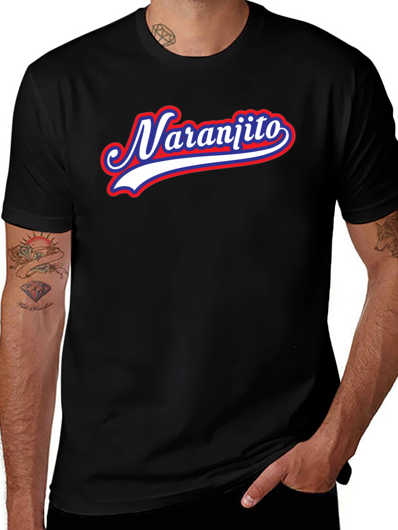 Naranjito Baseball Style T-Shirt