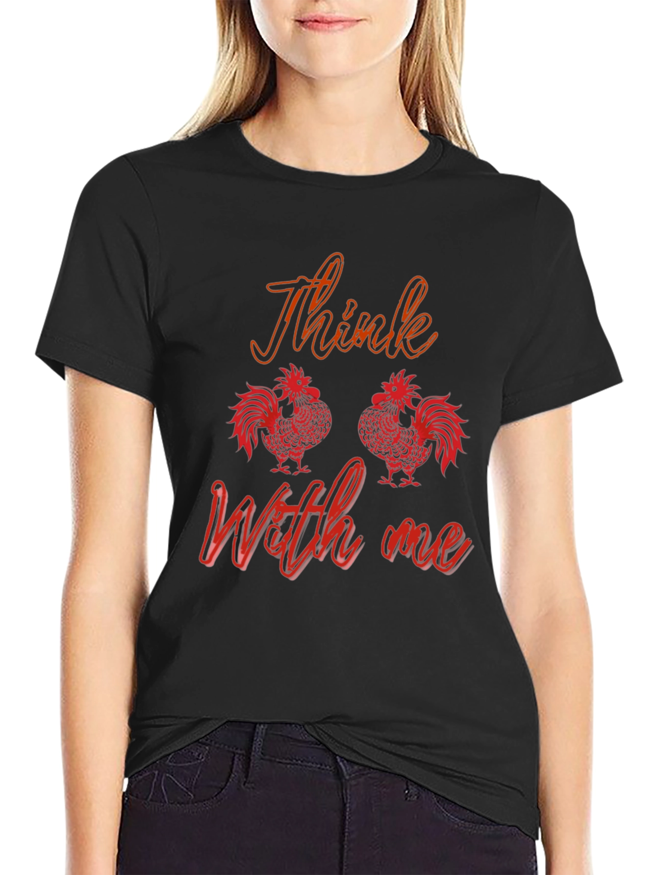 Think With Me Rooster T-Shirt