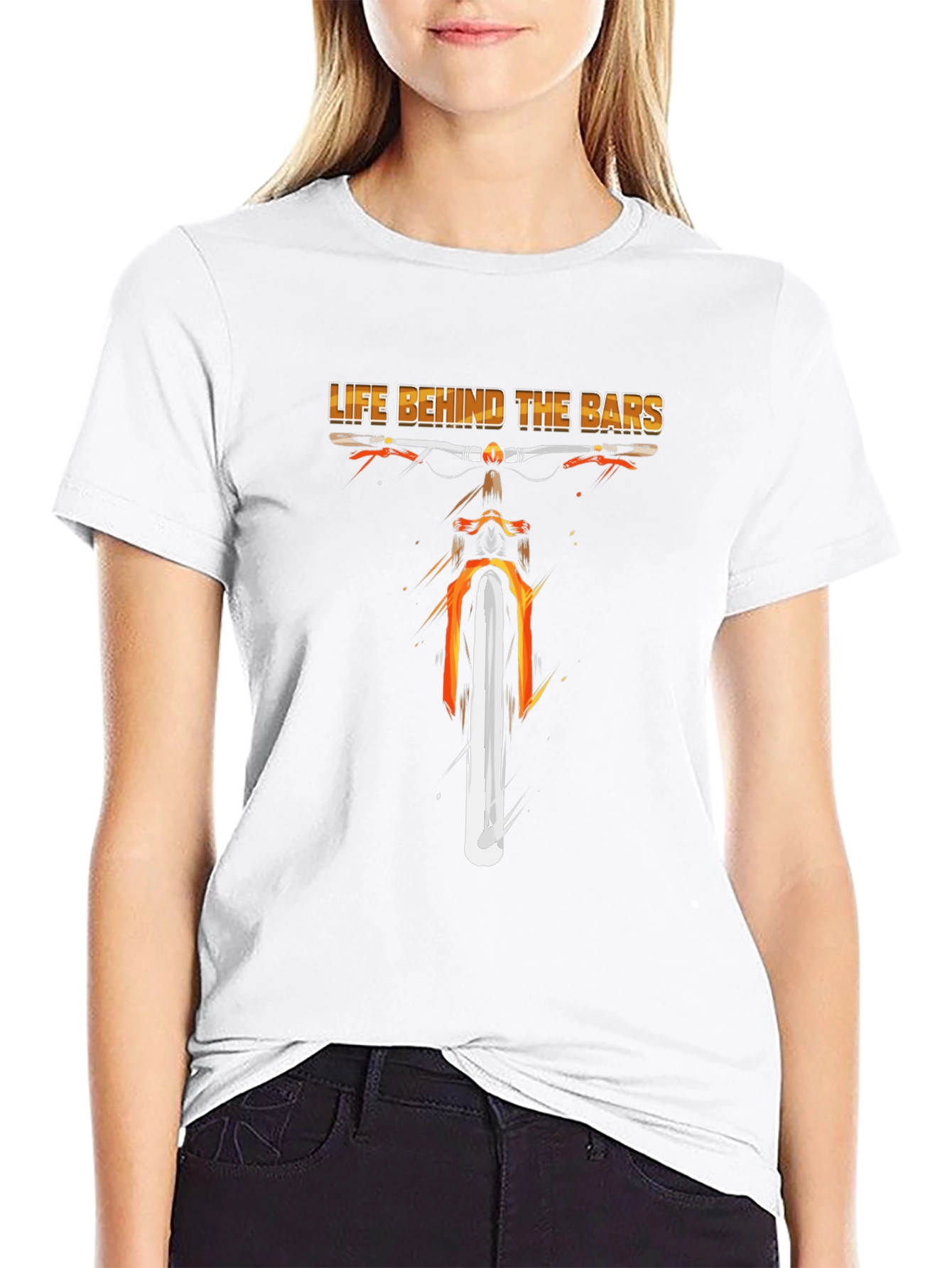 Life Behind Bars Bike Graphic Tee - Black