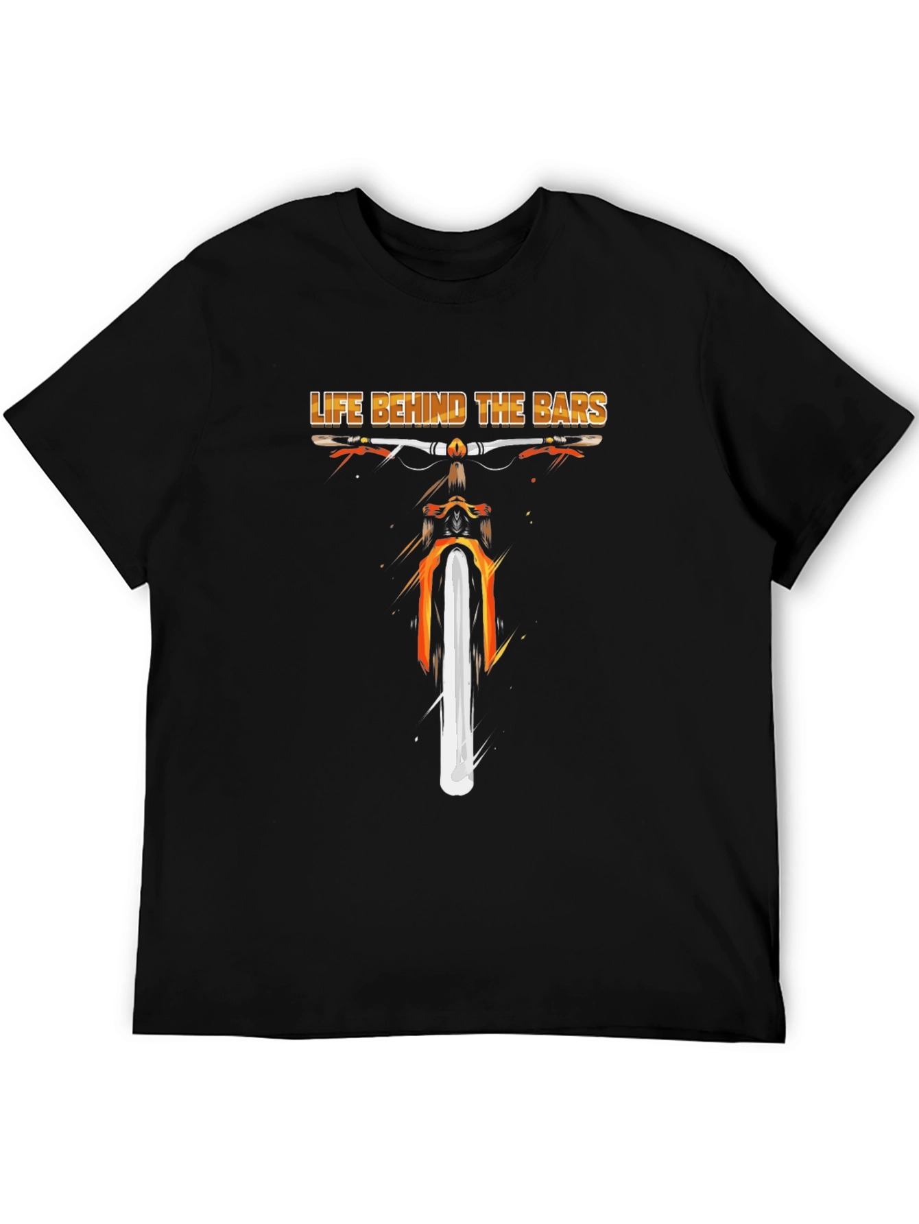 Life Behind Bars Bike Graphic Tee - Black