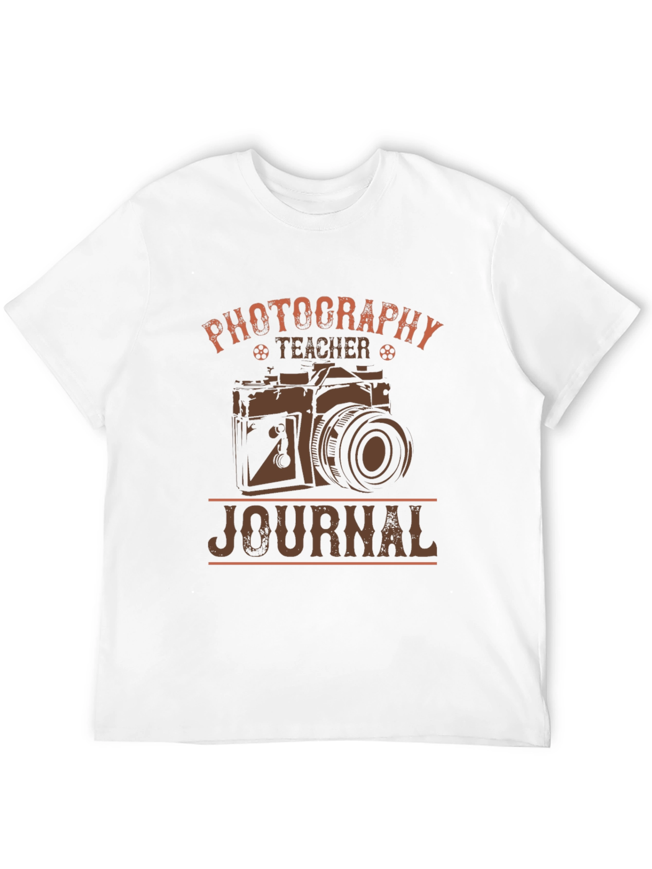 Photography Teacher Journal T-Shirt - Camera Design