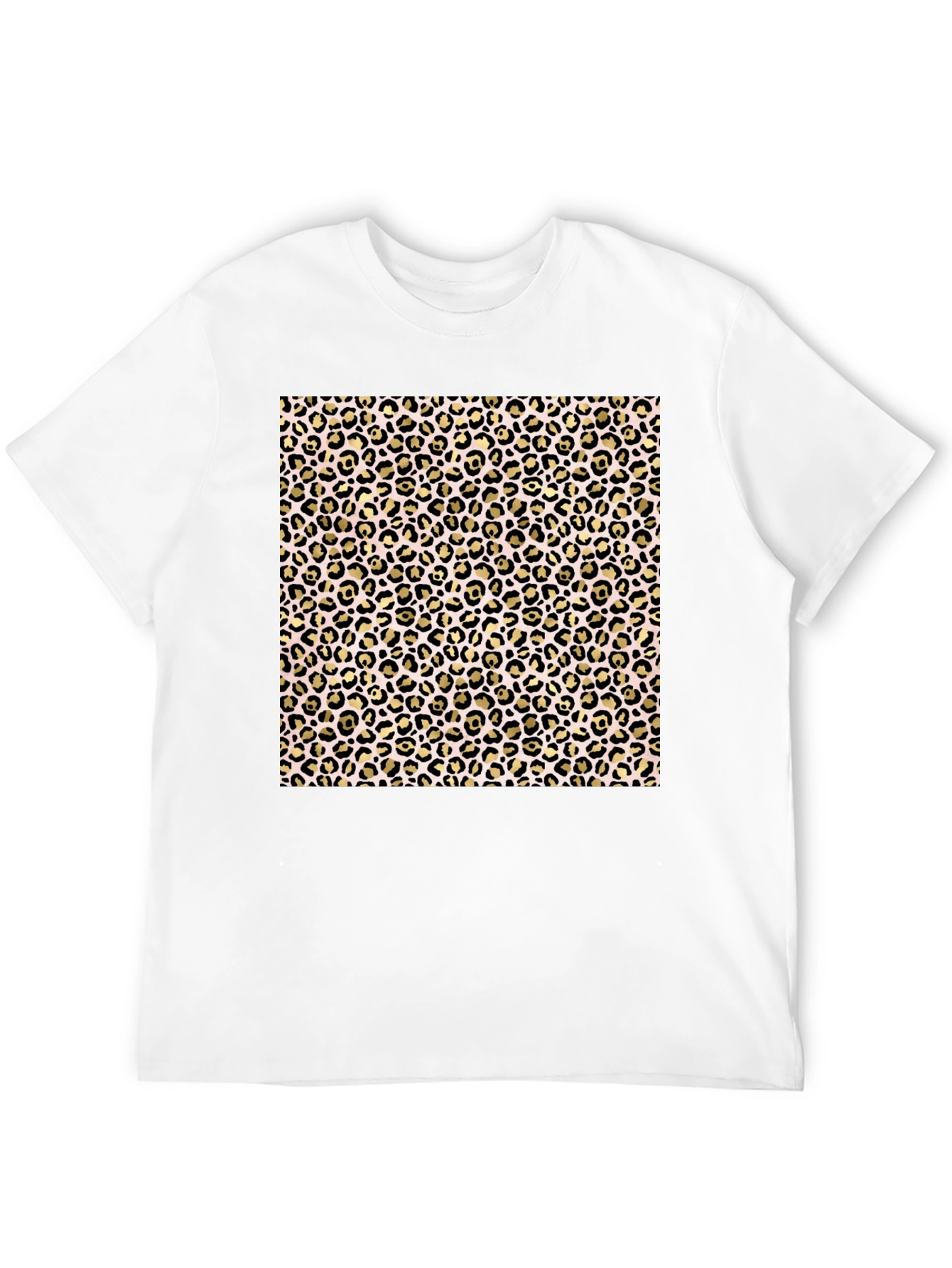 Leopard Print Black T-Shirt
