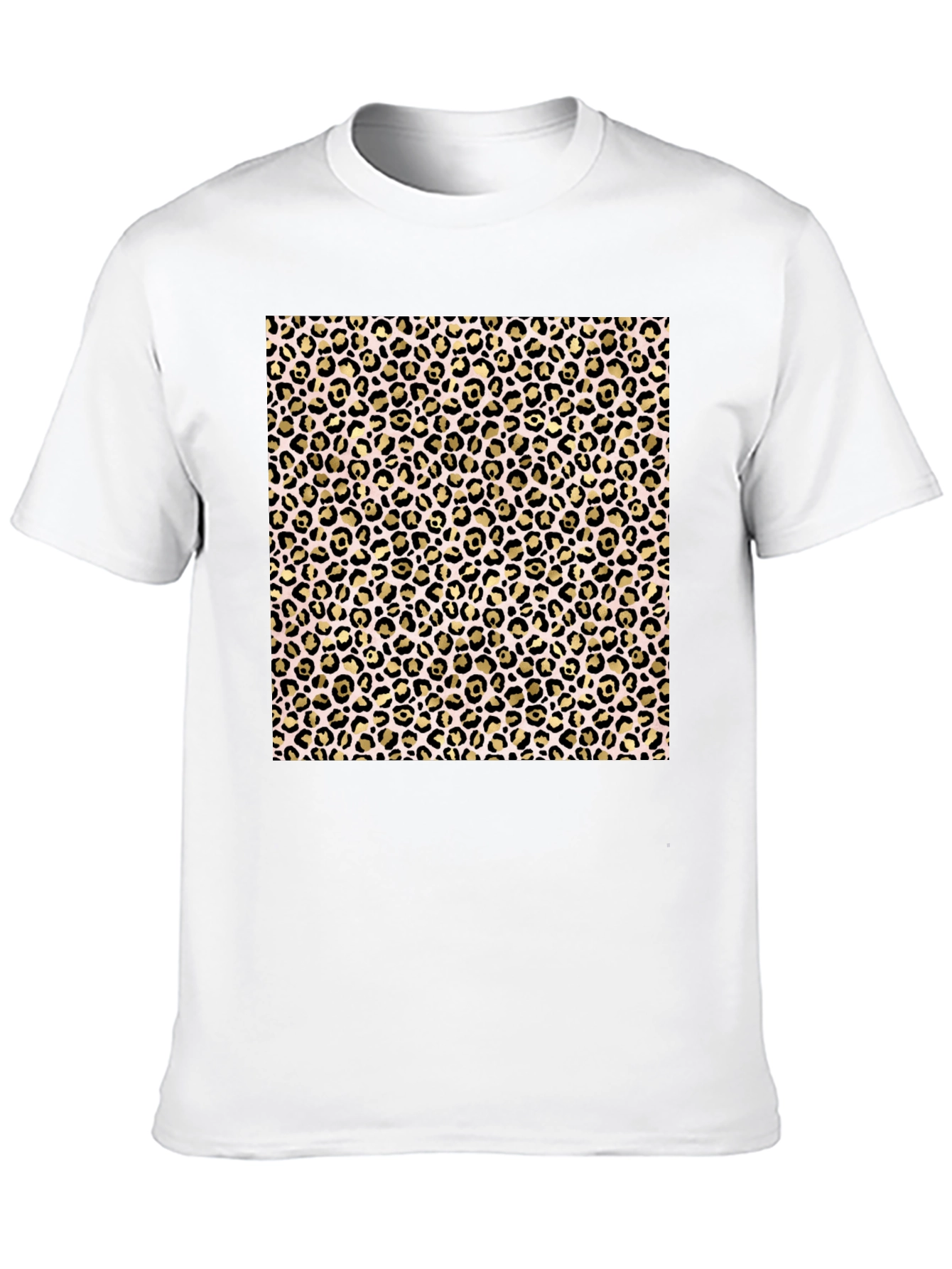 Leopard Print Black T-Shirt