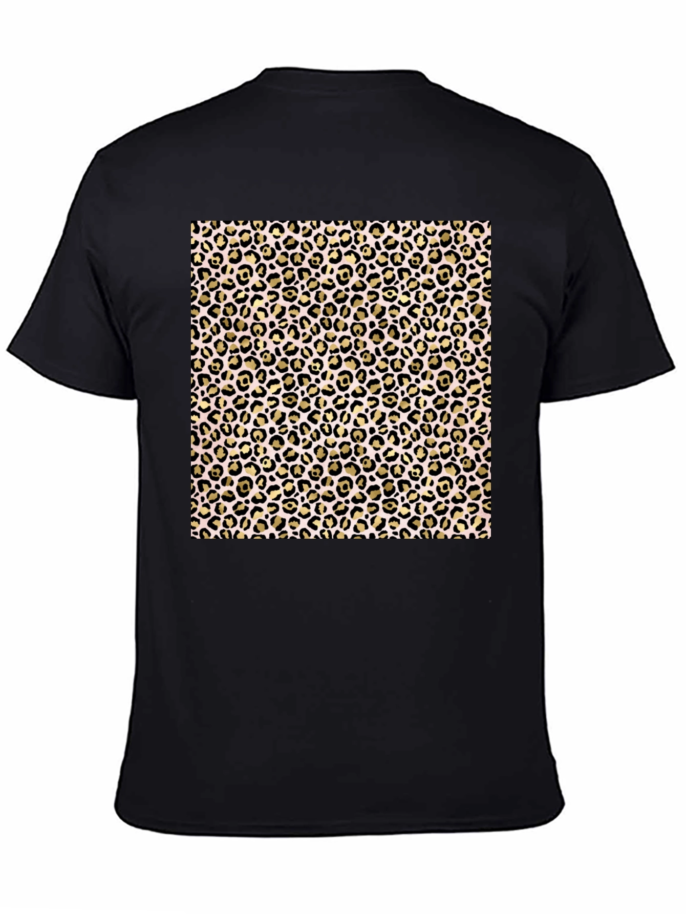 Leopard Print Black T-Shirt