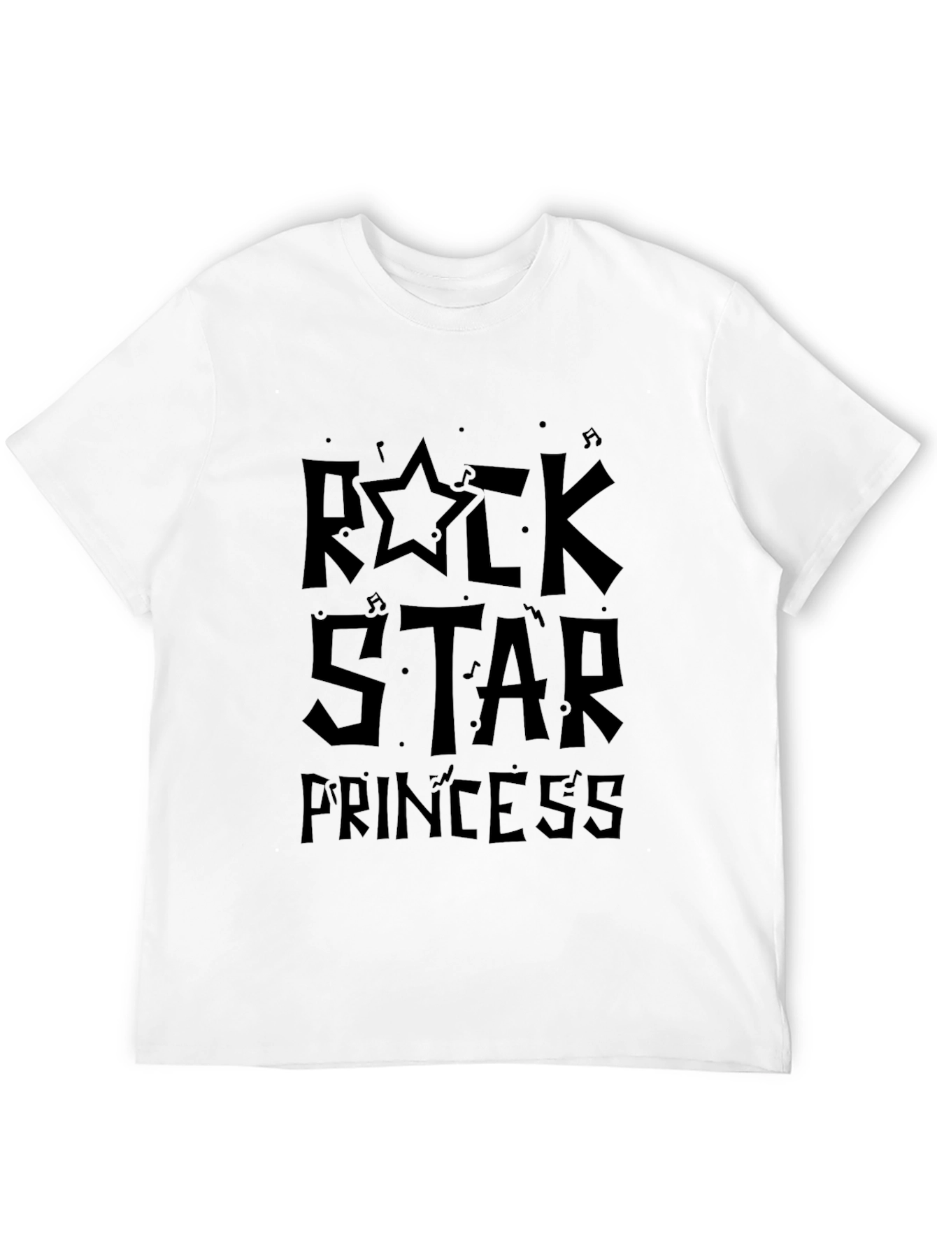 Rock Star Princess Graphic Tee - Black