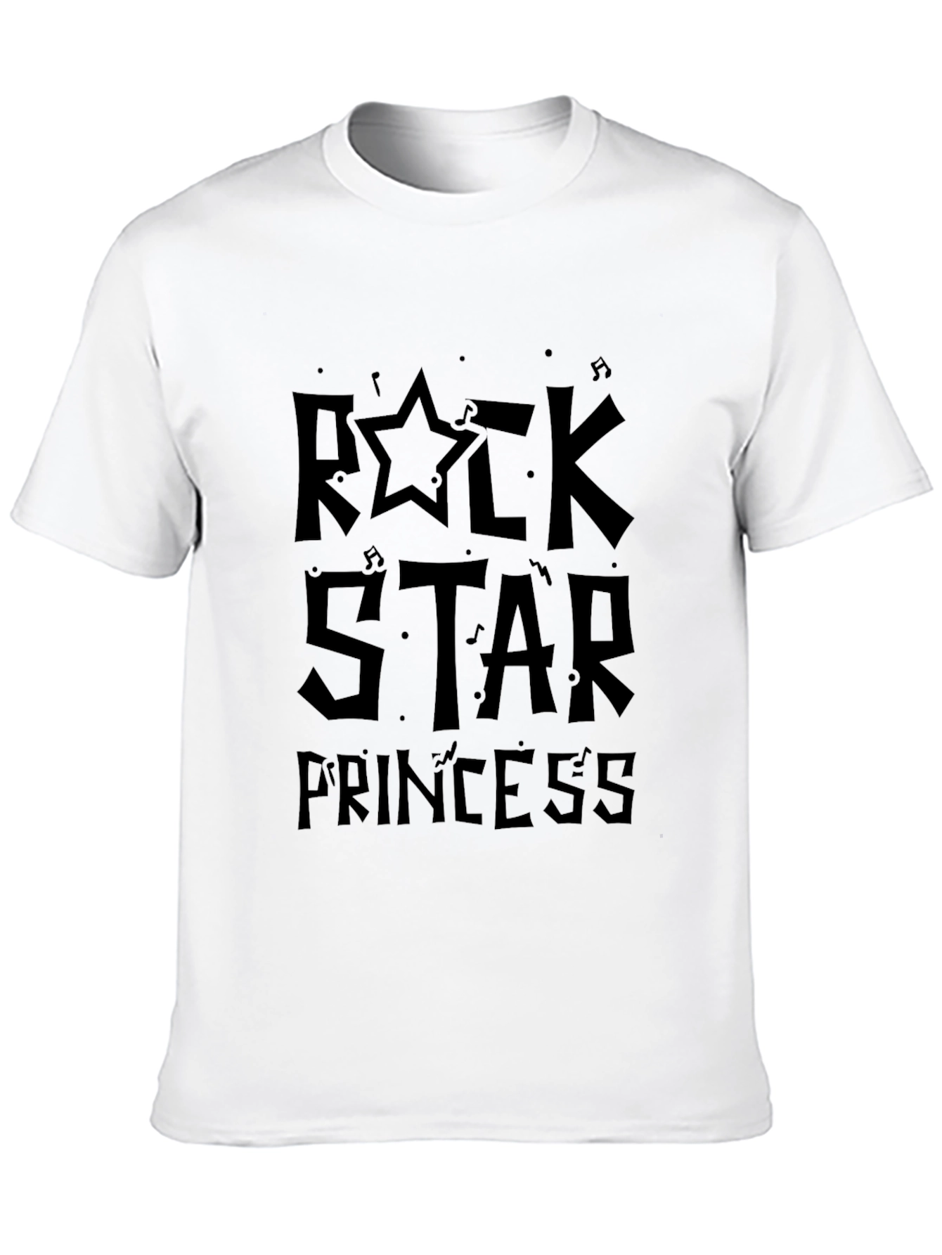 Rock Star Princess Graphic Tee - Black