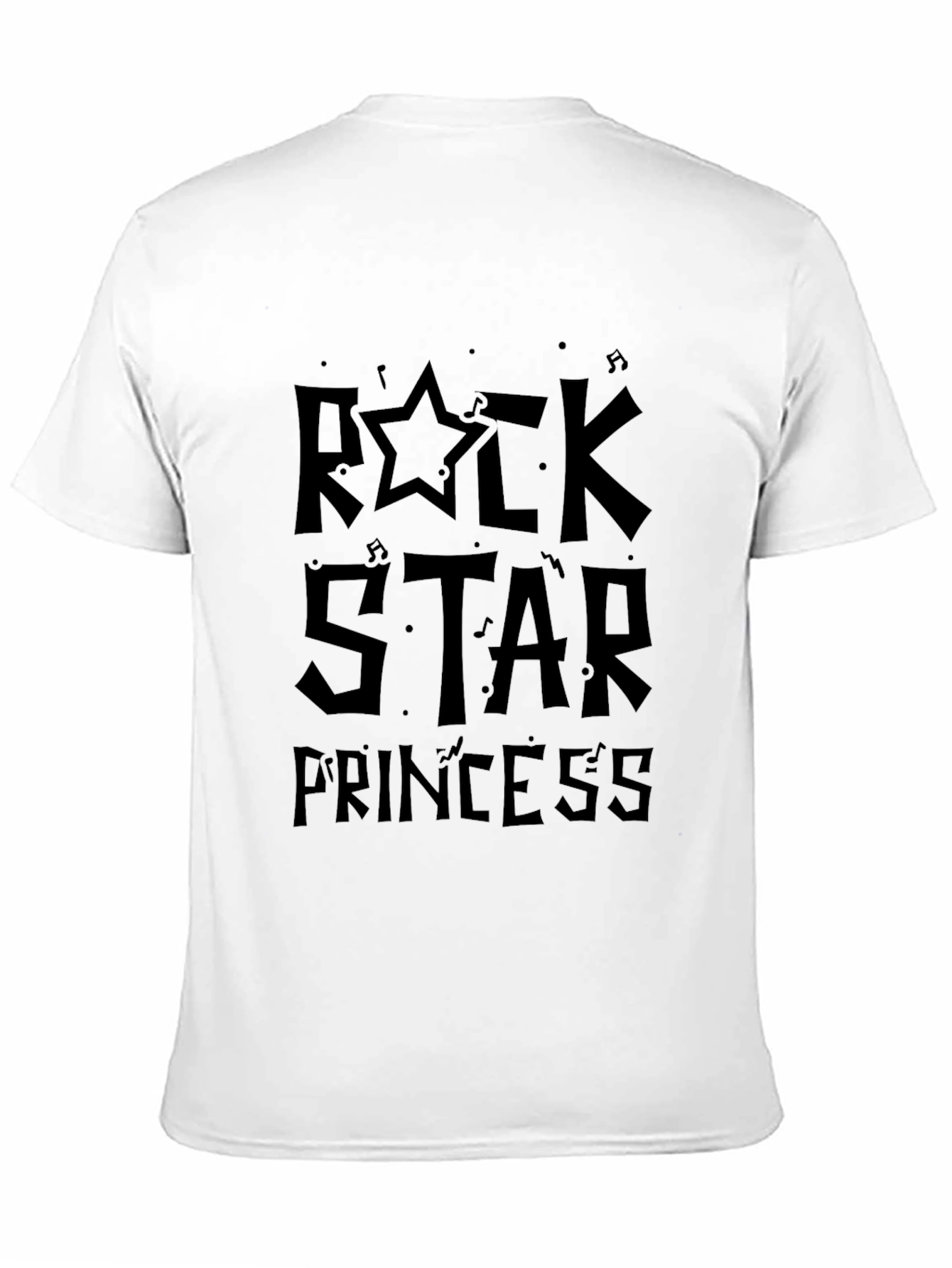 Rock Star Princess Graphic Tee - Black