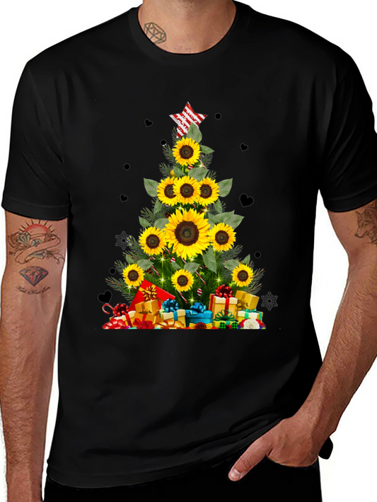Sunflower Christmas Tree T-Shirt