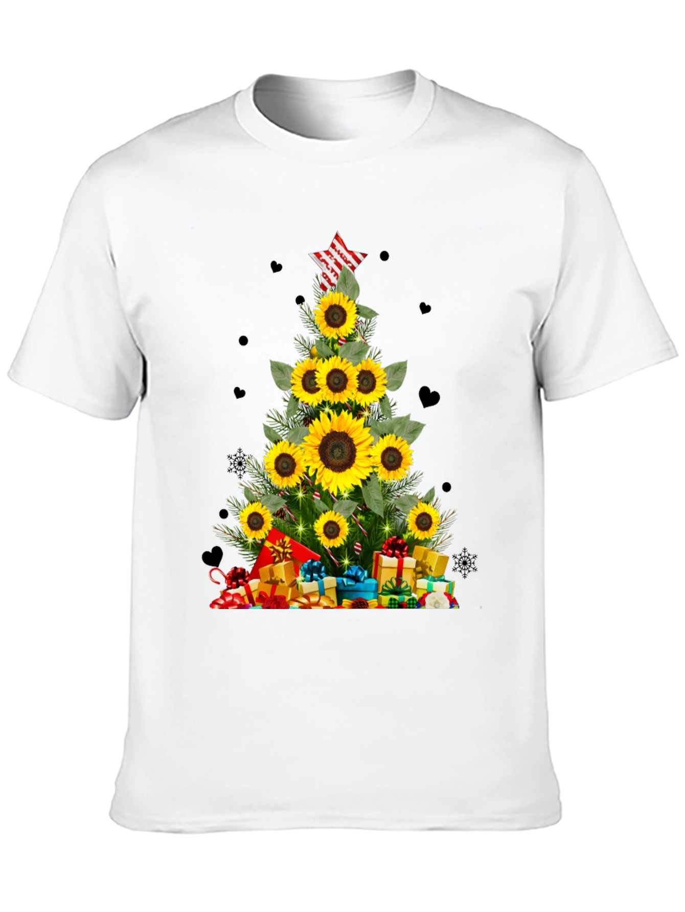 Sunflower Christmas Tree T-Shirt