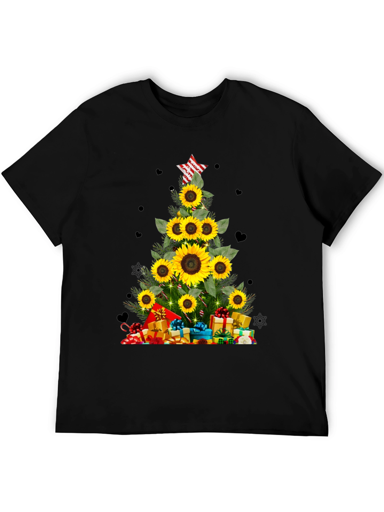 Sunflower Christmas Tree T-Shirt
