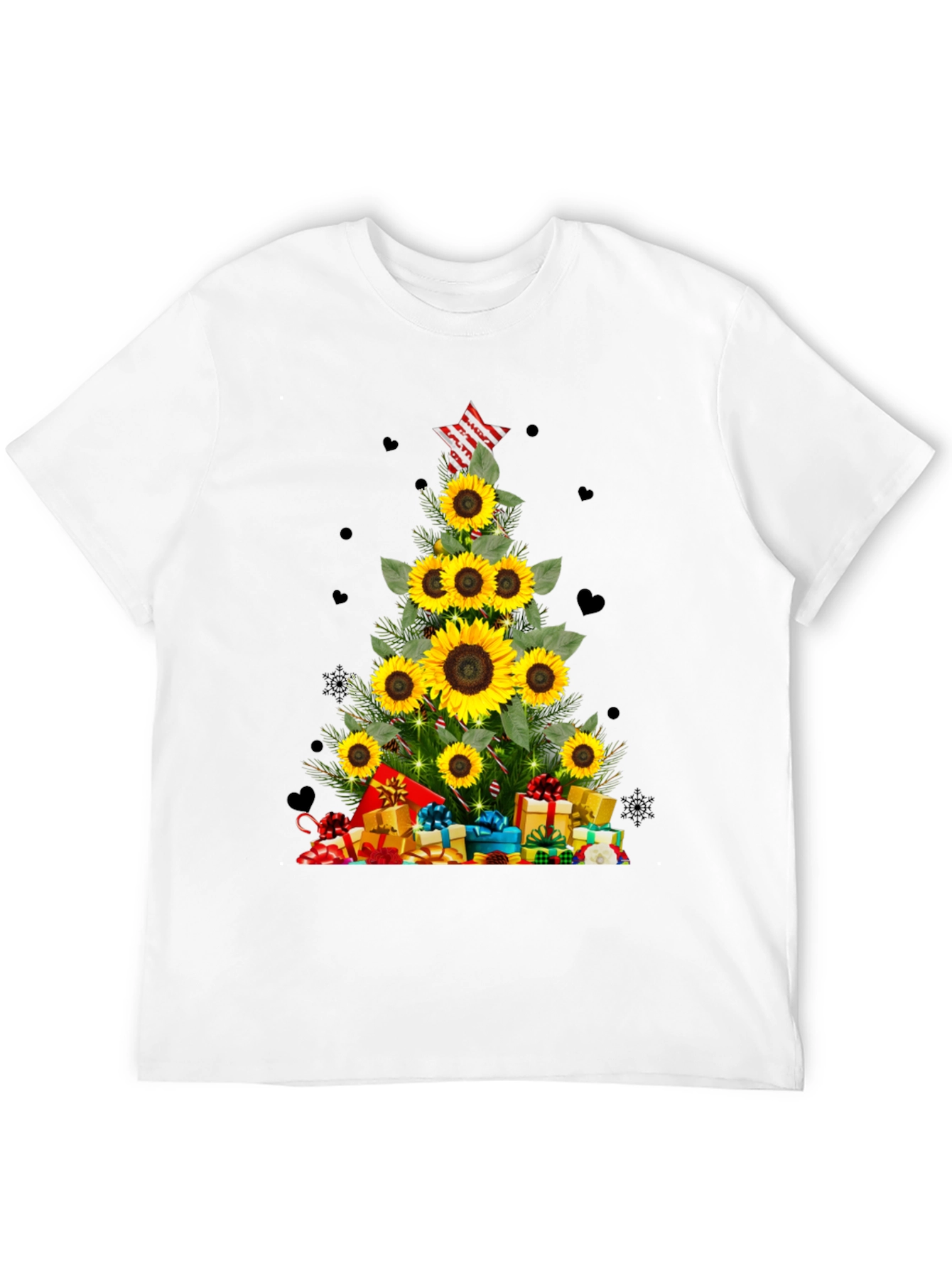 Sunflower Christmas Tree T-Shirt
