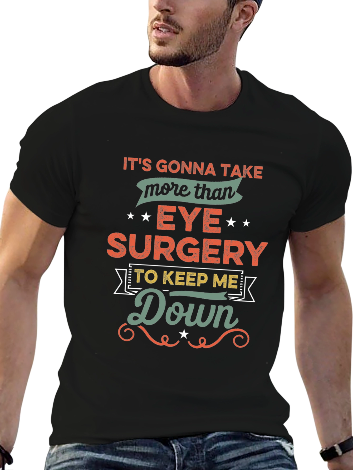 Eye Surgery Recovery T-Shirt - Funny Graphic Tee
