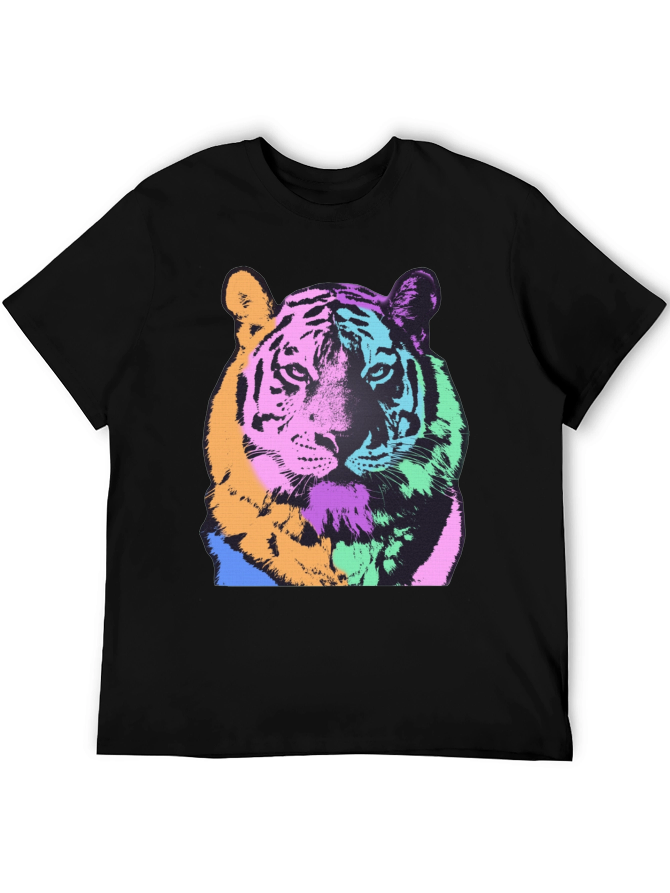 Pop Art Tiger Graphic Tee - Bold & Stylish
