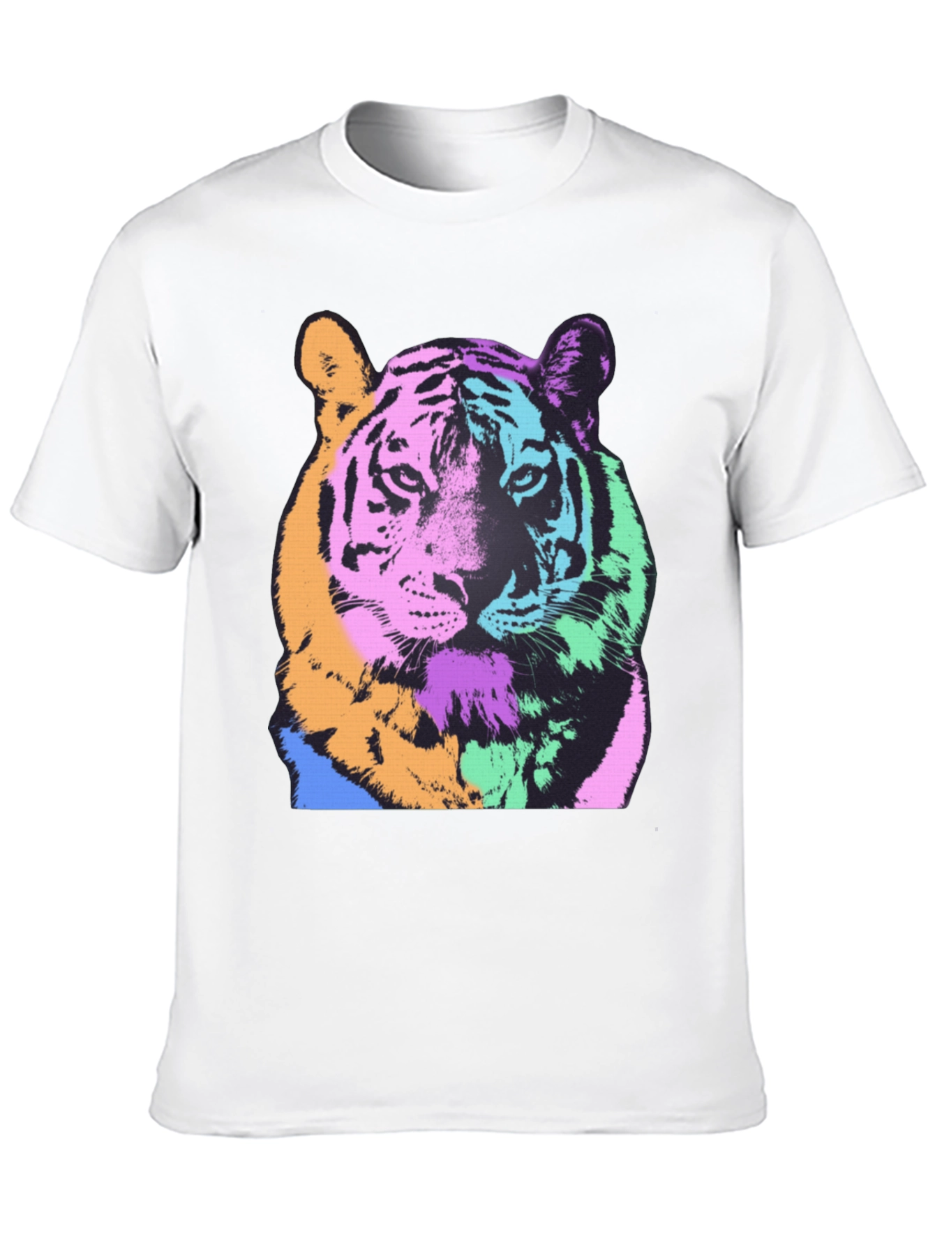 Pop Art Tiger Graphic Tee - Bold & Stylish