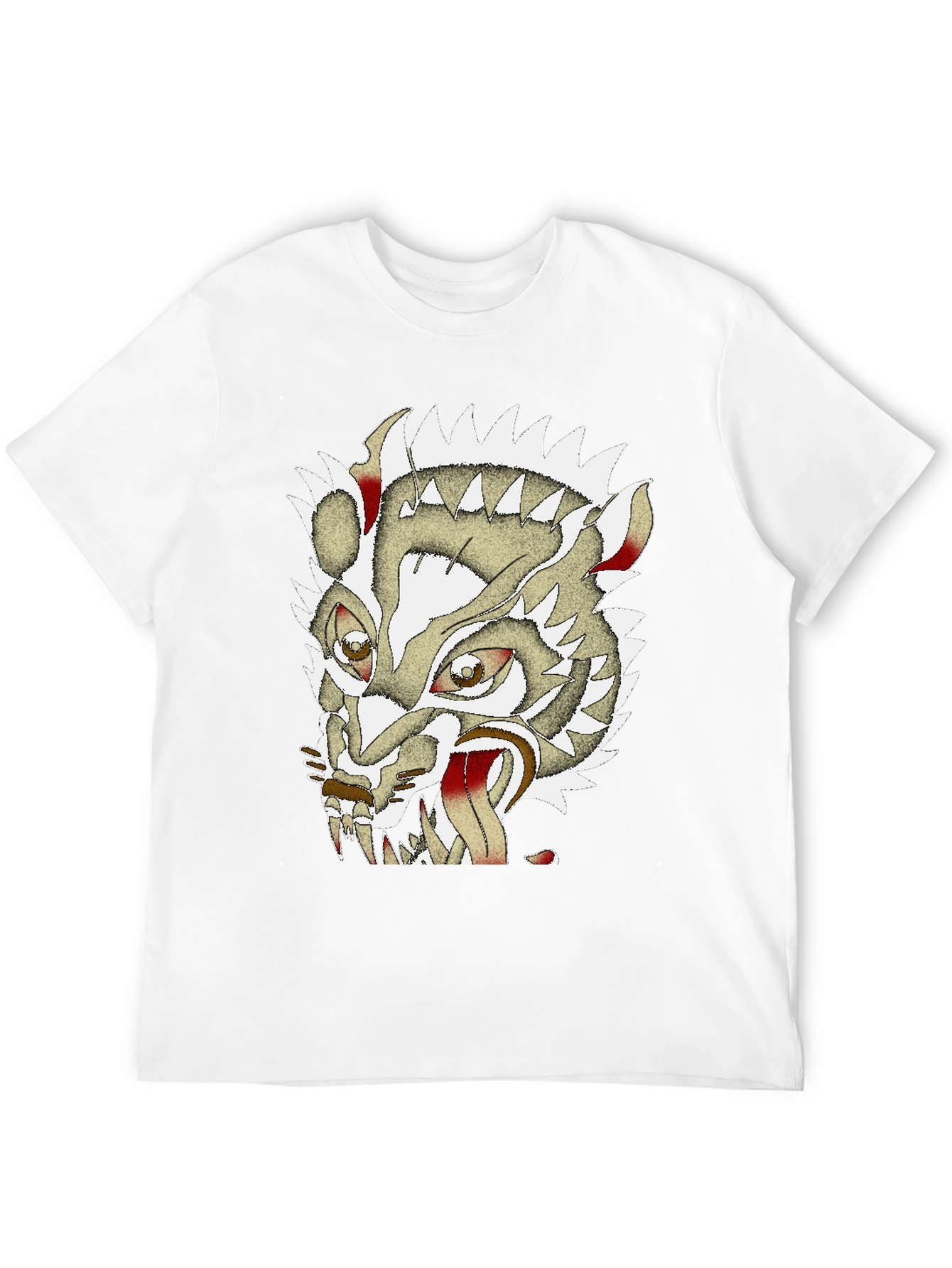 Unique Graphic Badger Tee - Mens Black Cotton T-Shirt