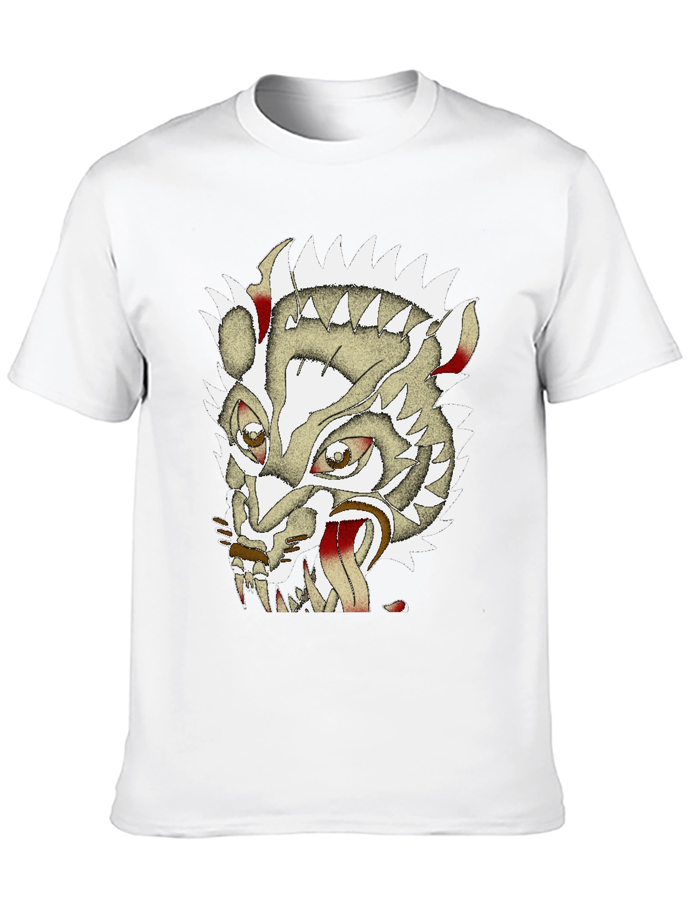 Unique Graphic Badger Tee - Mens Black Cotton T-Shirt