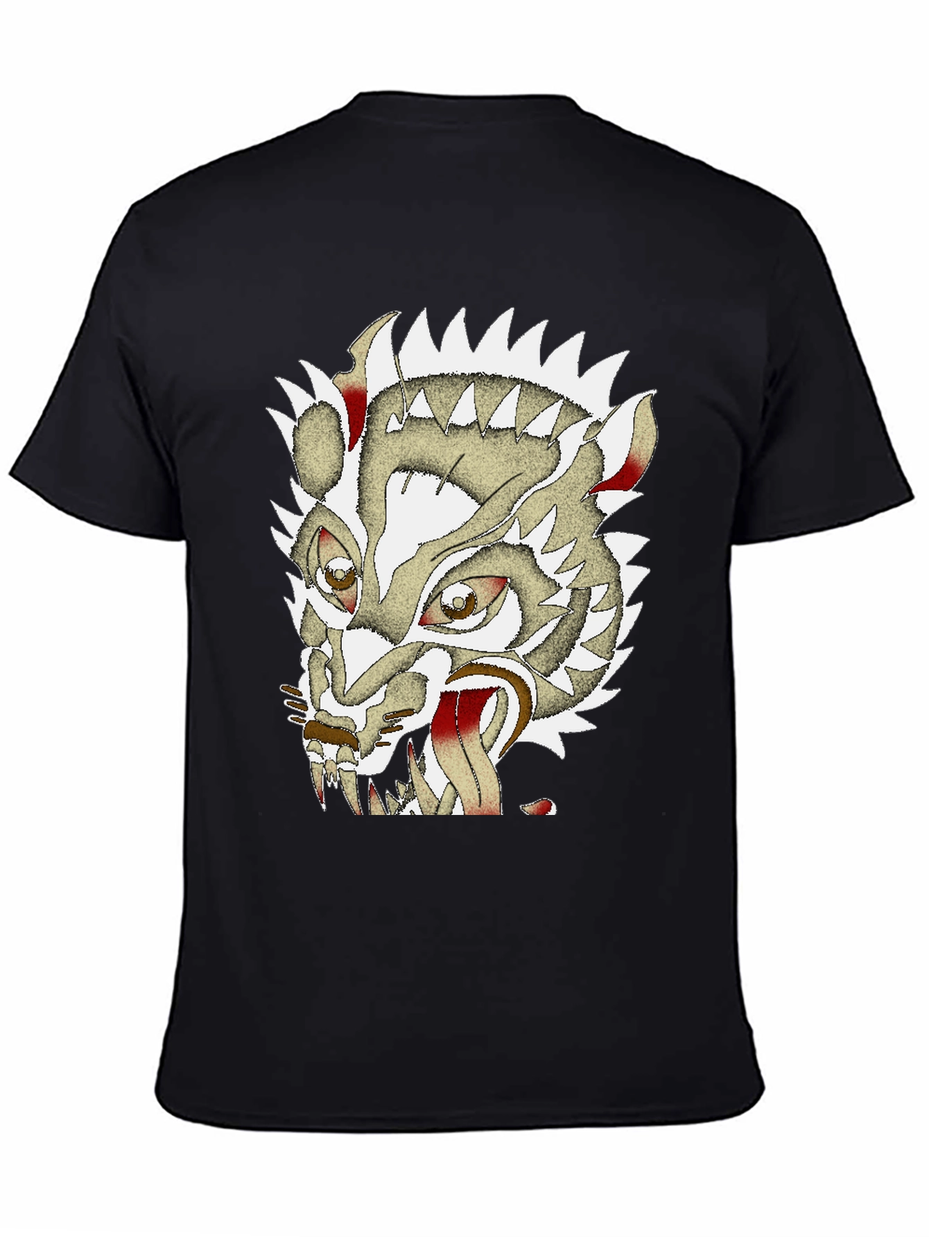 Unique Graphic Badger Tee - Mens Black Cotton T-Shirt