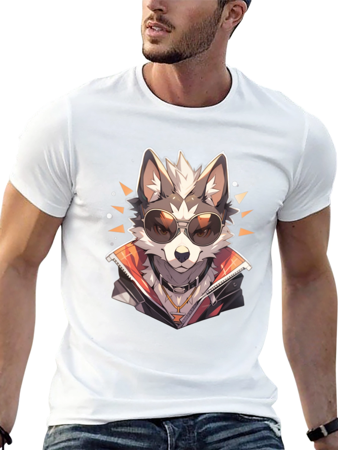Cool Wolf Graphic Tee - Modern Streetwear Style