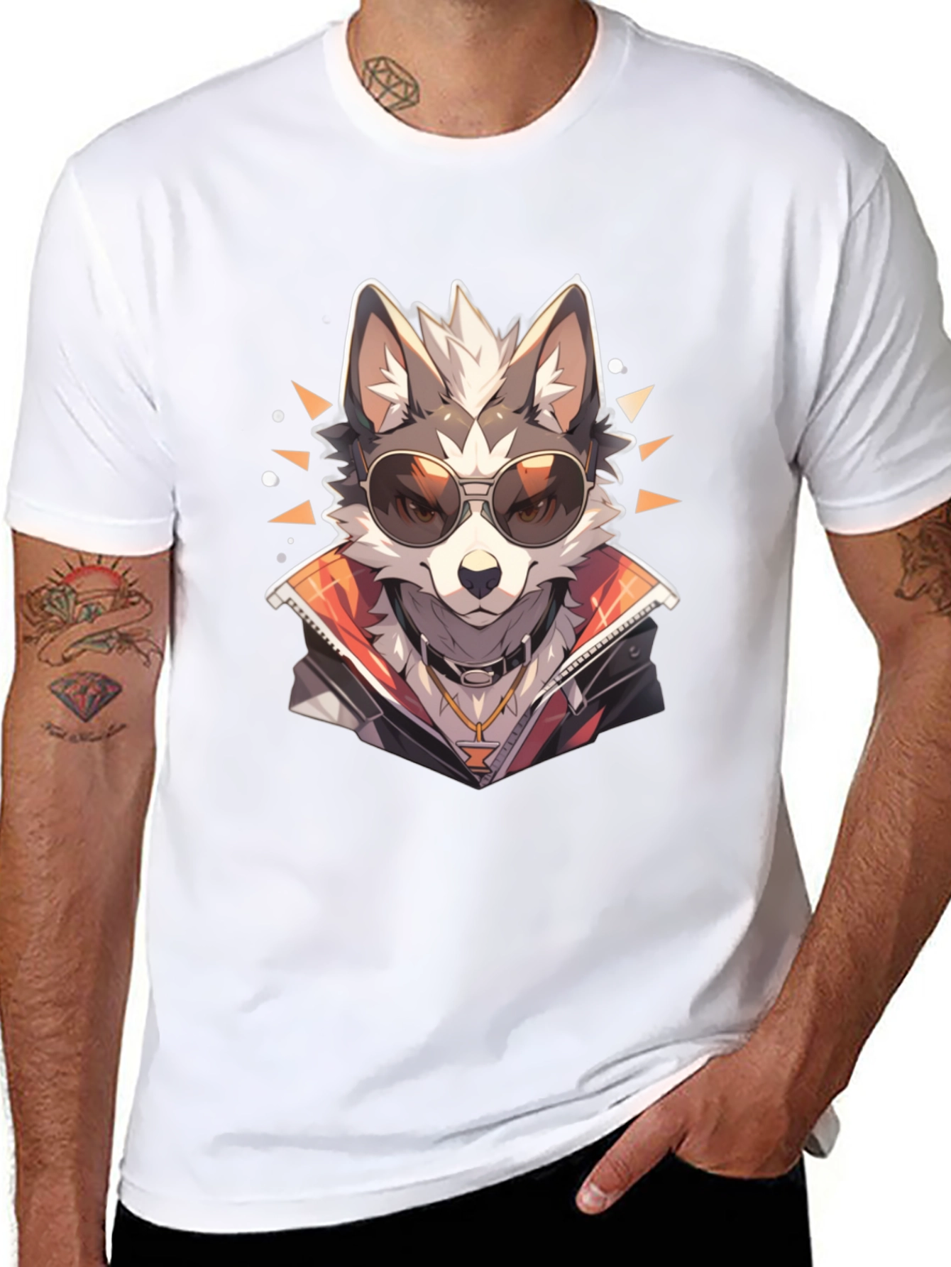 Cool Wolf Graphic Tee - Modern Streetwear Style