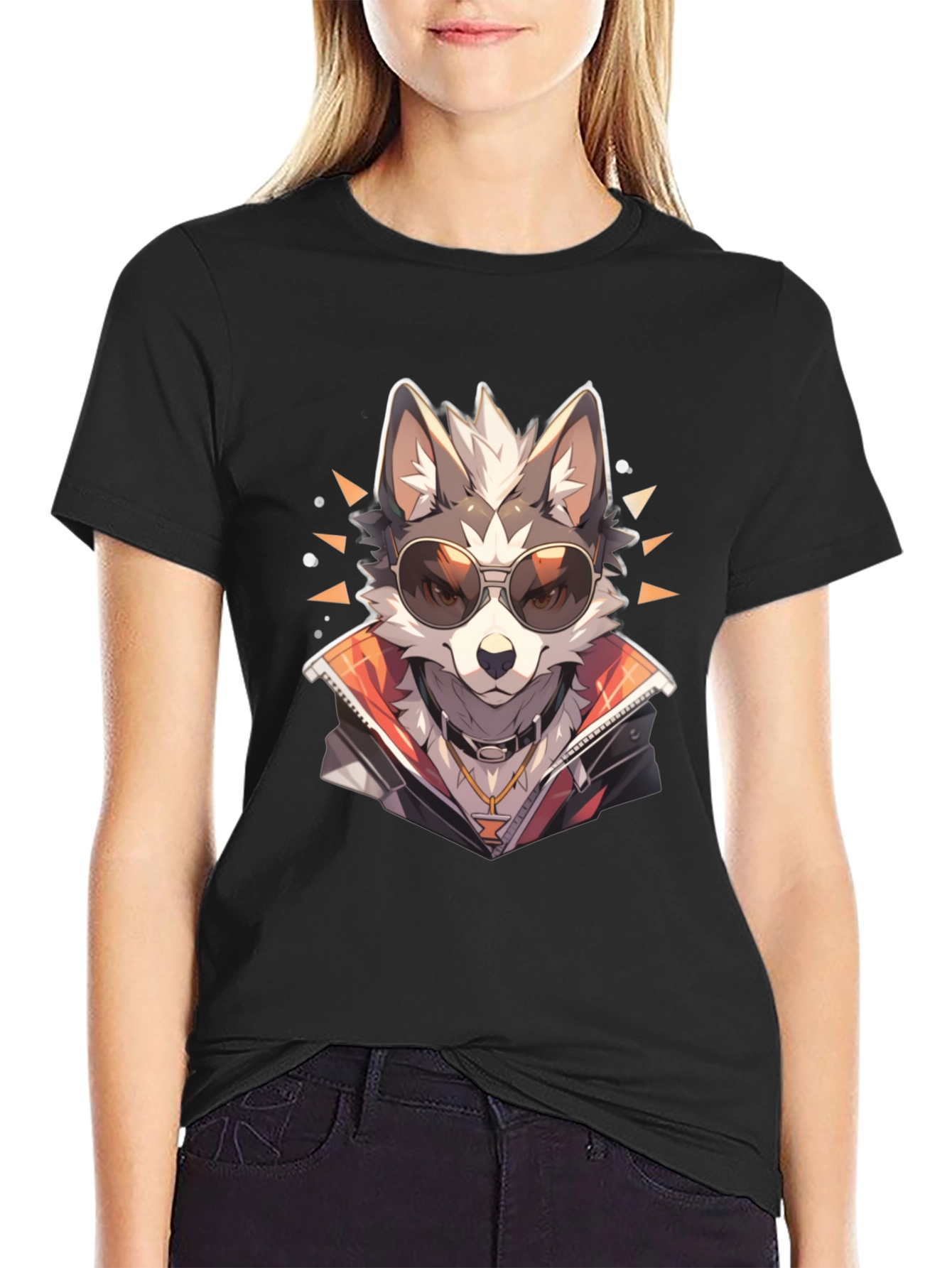 Cool Wolf Graphic Tee - Modern Streetwear Style