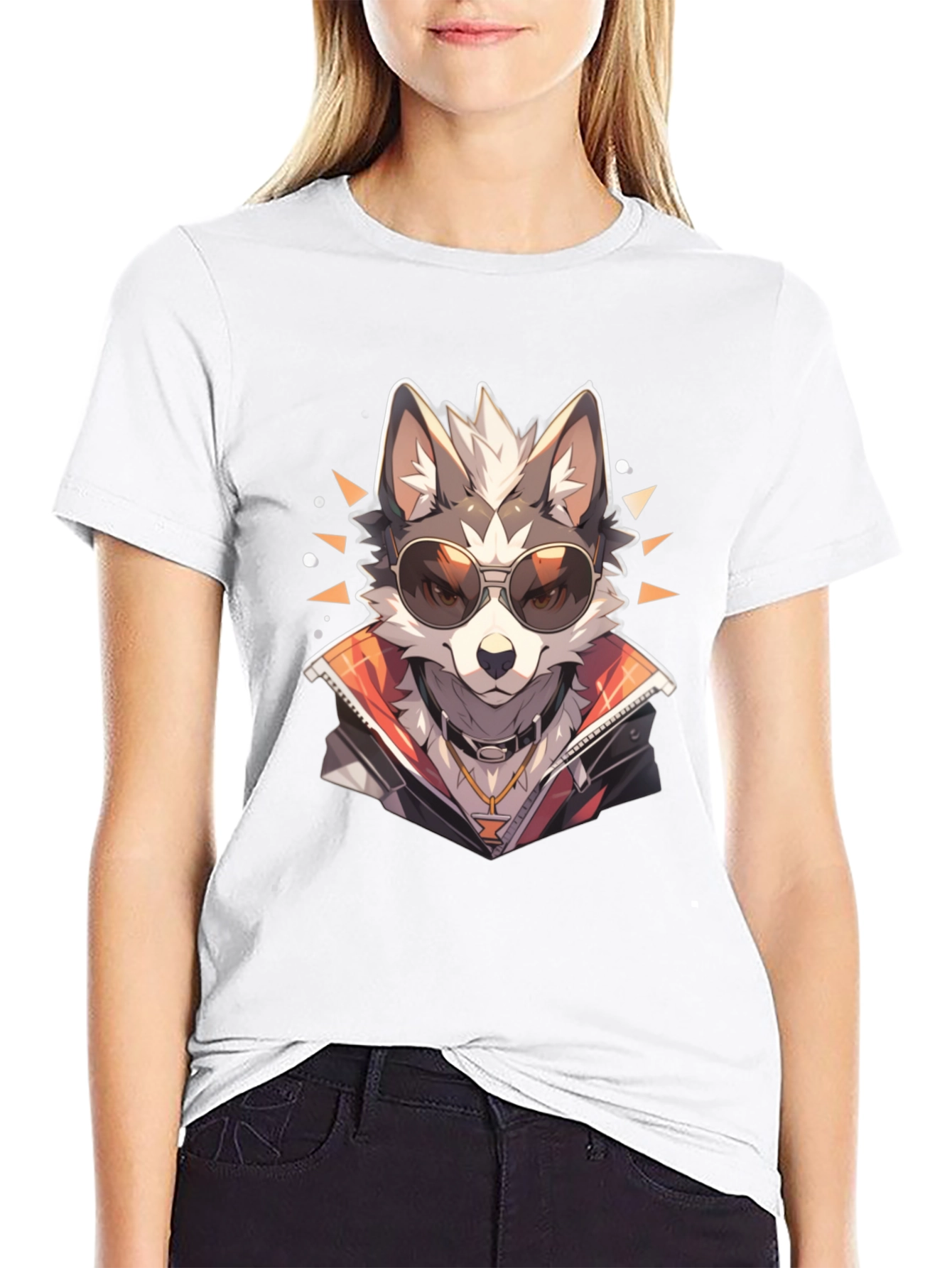 Cool Wolf Graphic Tee - Modern Streetwear Style