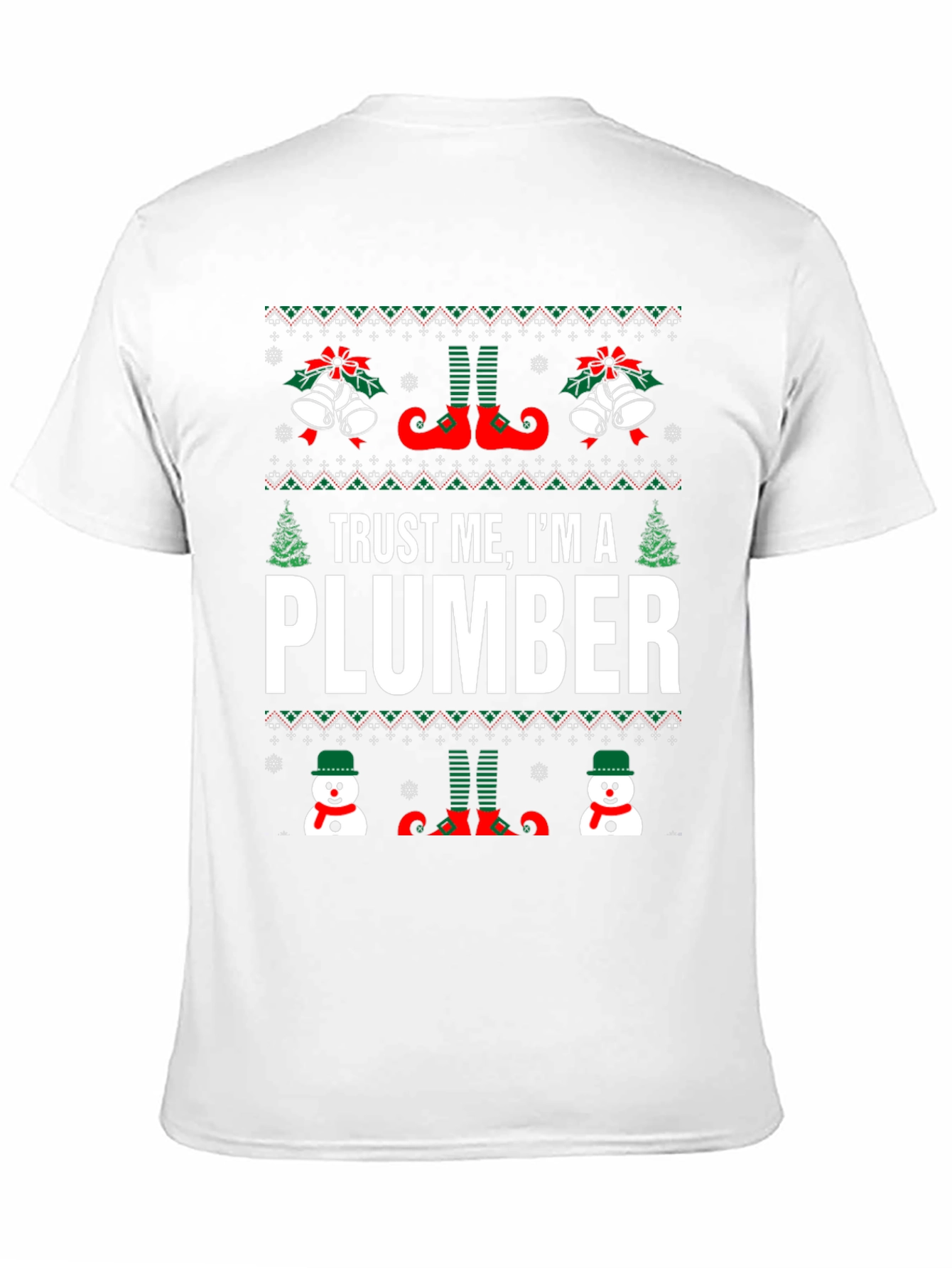 Trust Me Im A Plumber Christmas Graphic Tee