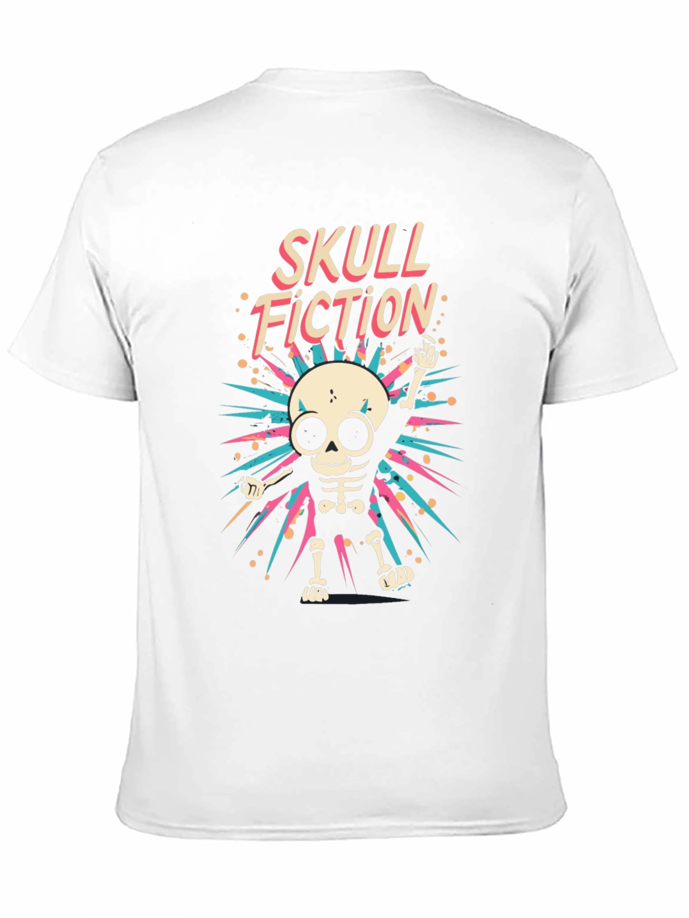 Skull Fiction Graphic Tee - Mens Black T-Shirt