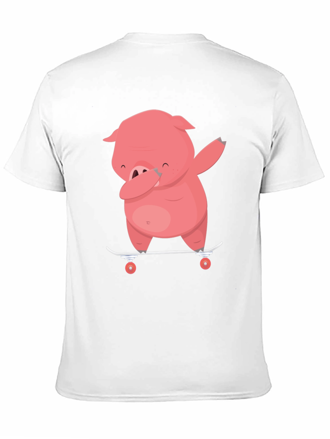 Dabbing Pig Skateboard T-Shirt - Funny Cartoon Tee