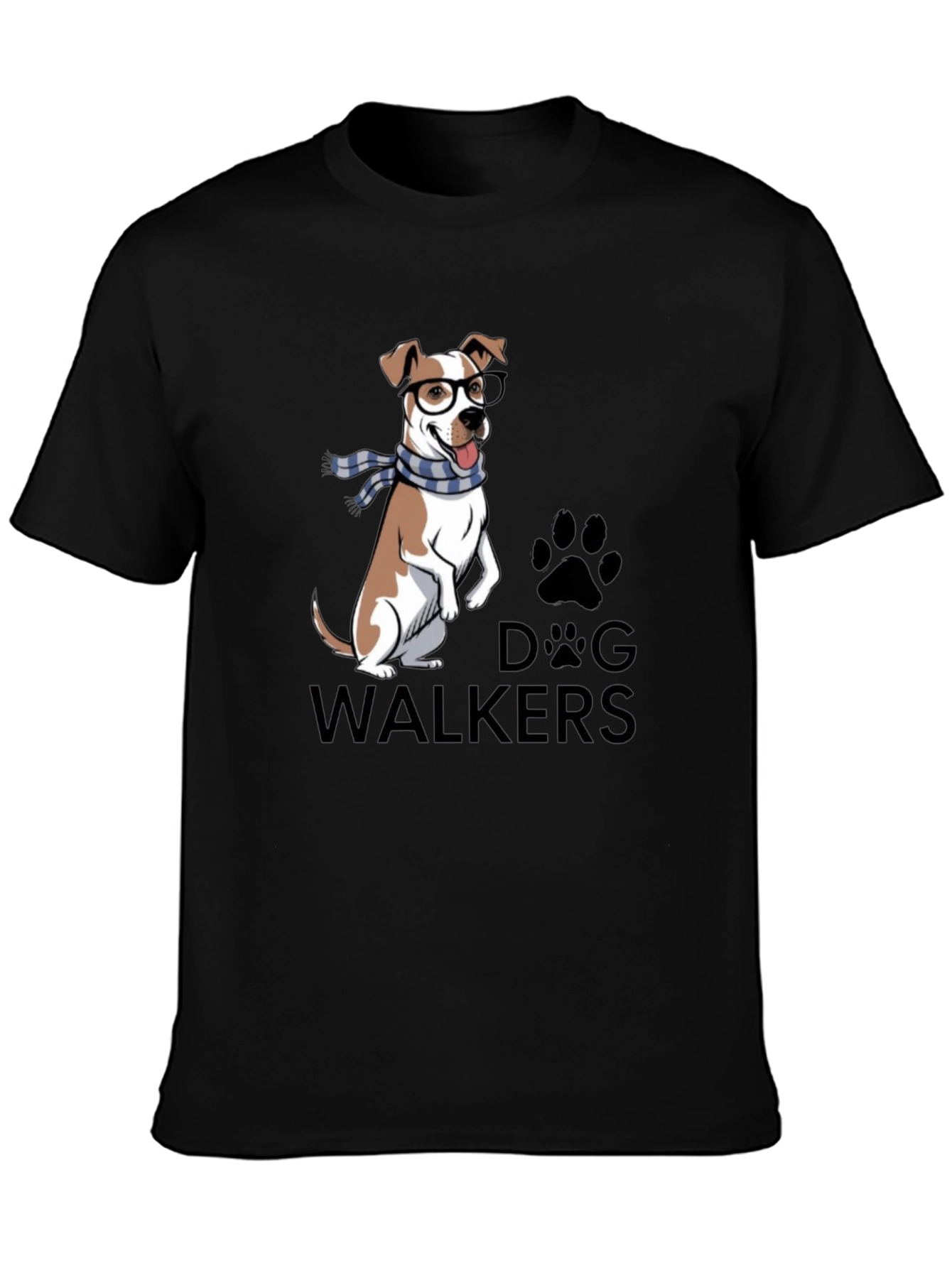 Dog Walkers T-Shirt with Cute Dog Graphic