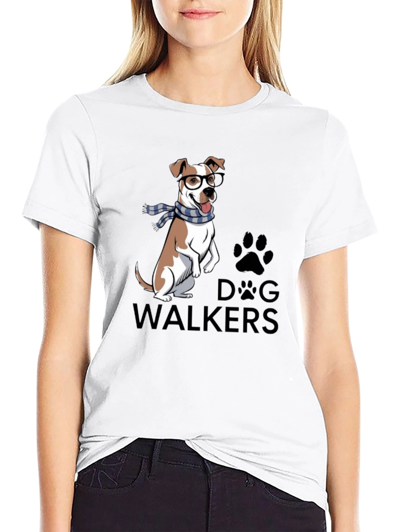 Dog Walkers T-Shirt with Cute Dog Graphic