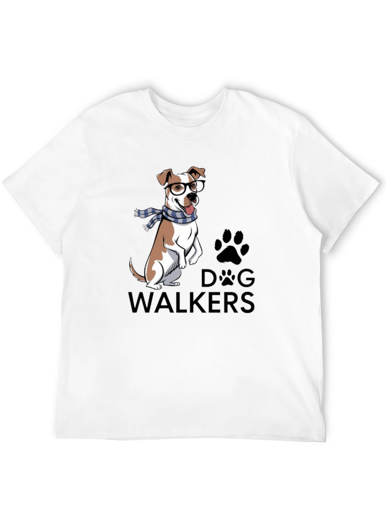 Dog Walkers T-Shirt with Cute Dog Graphic