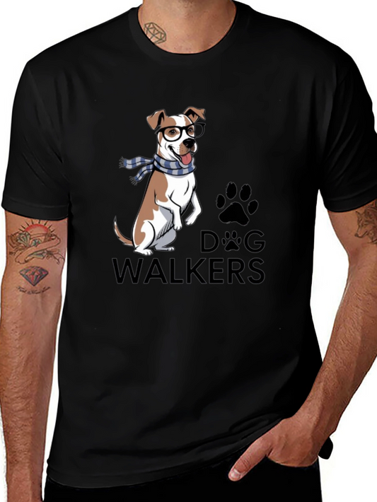 Dog Walkers T-Shirt with Cute Dog Graphic