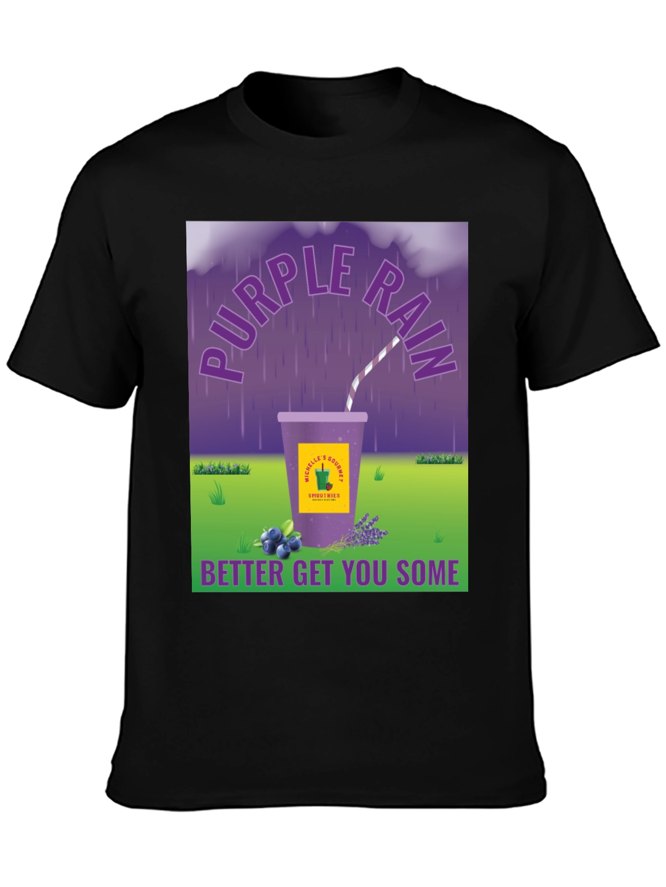 Purple Rain Smoothie Graphic Tee