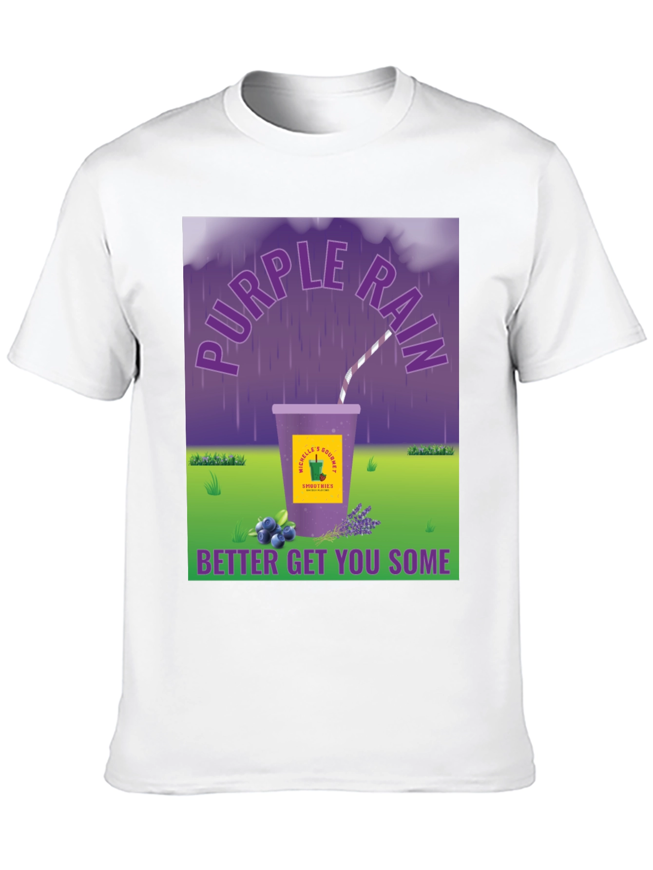 Purple Rain Smoothie Graphic Tee
