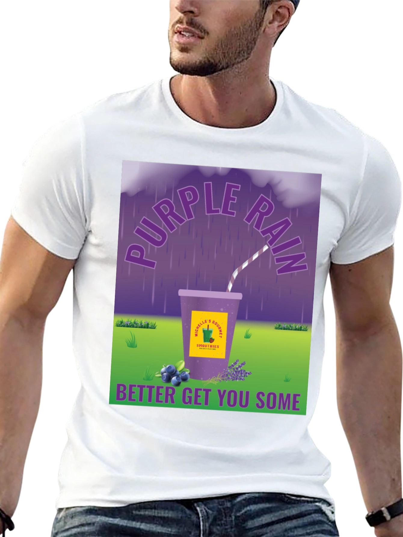 Purple Rain Smoothie Graphic Tee