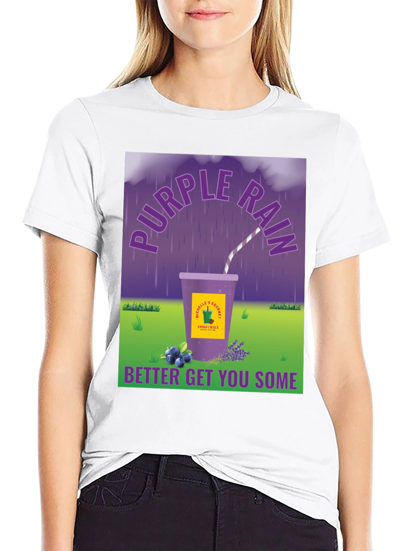 Purple Rain Smoothie Graphic Tee