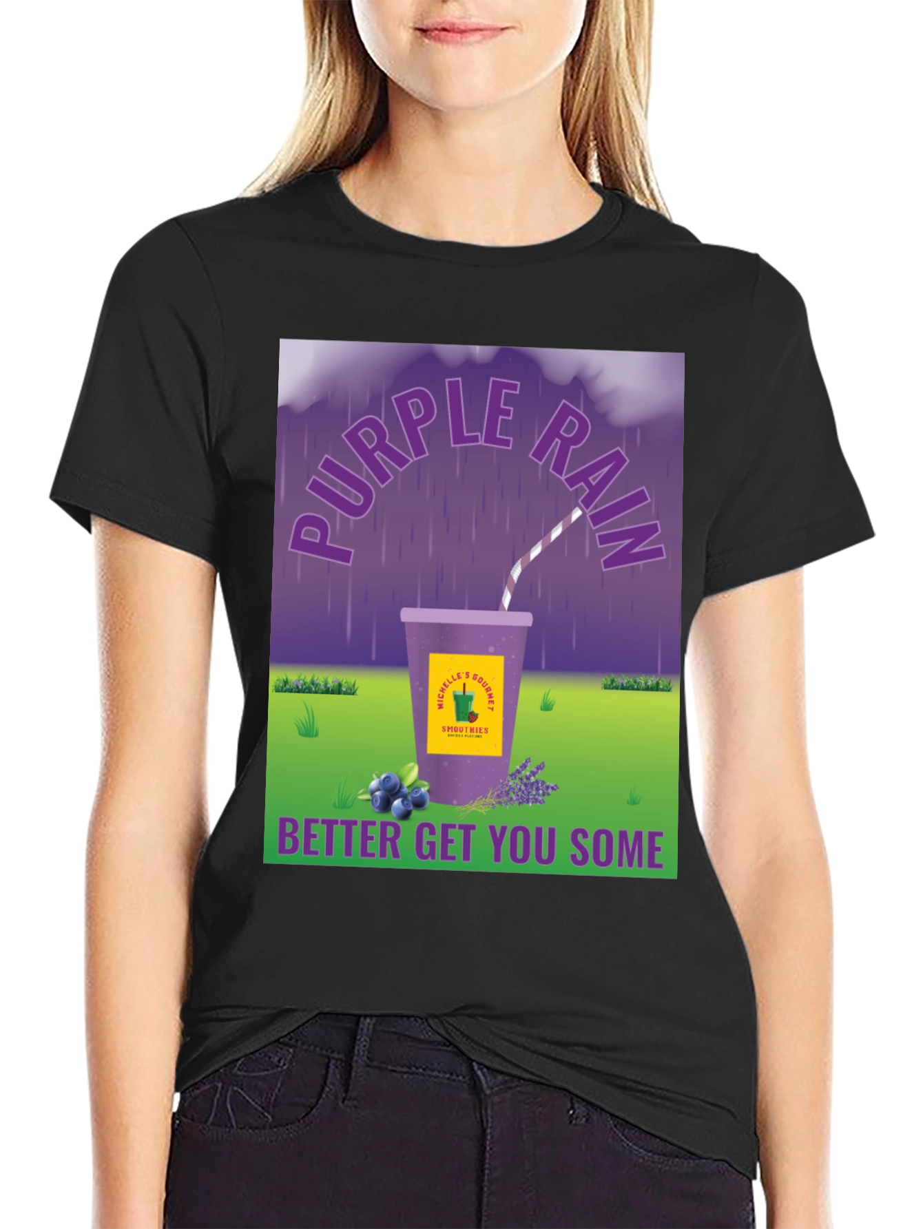 Purple Rain Smoothie Graphic Tee