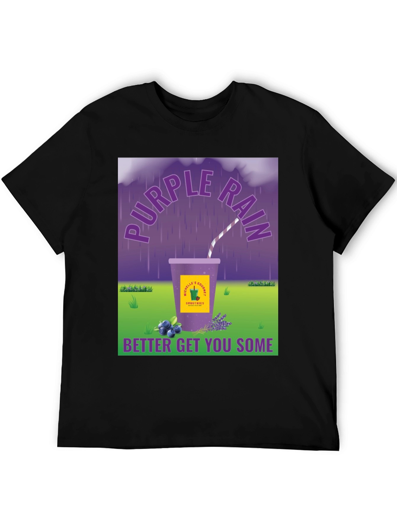 Purple Rain Smoothie Graphic Tee