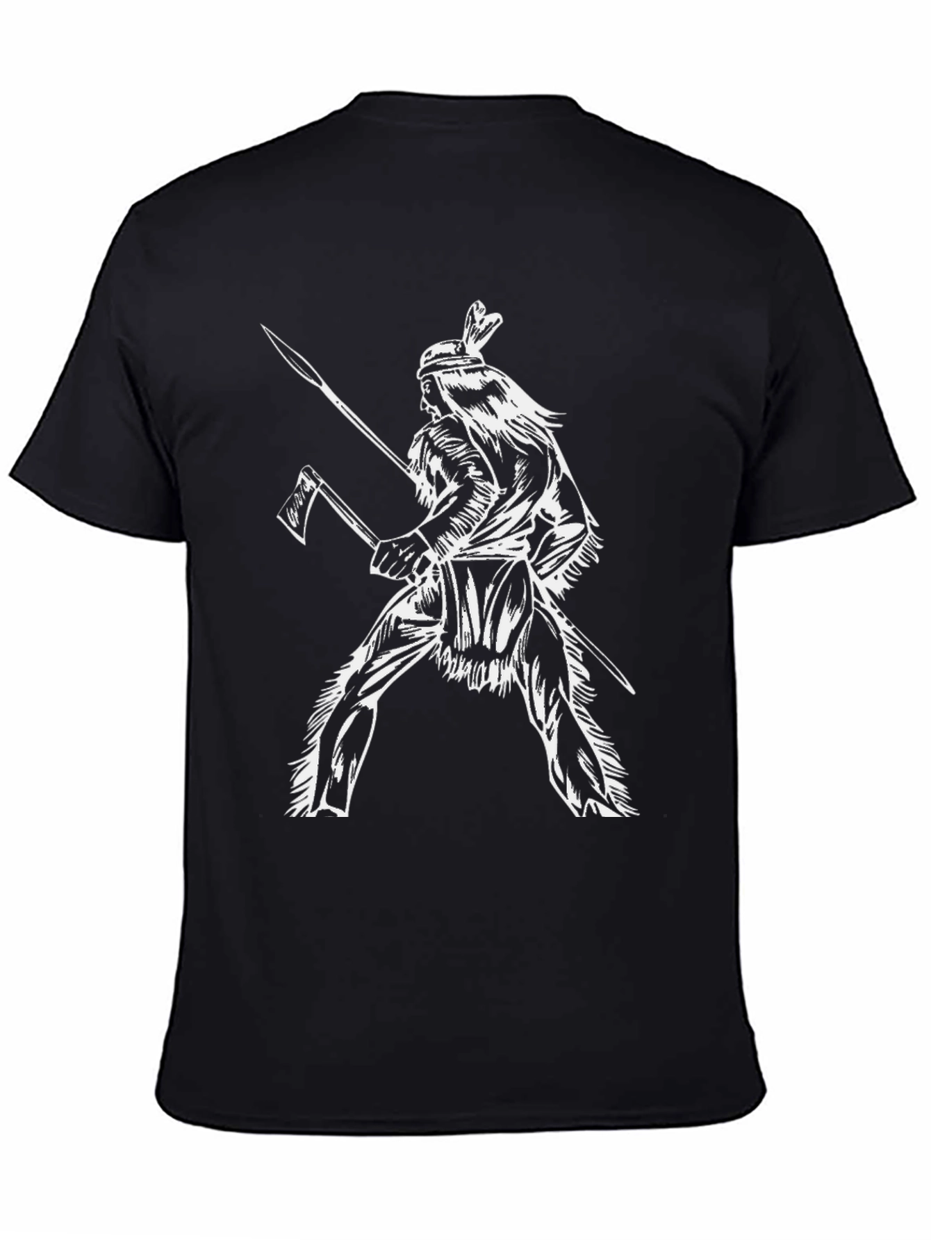 Native American Warrior Graphic T-Shirt