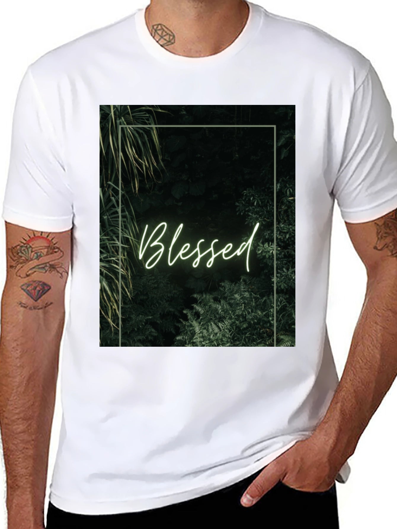 Blessed Nature Graphic Tee - Black