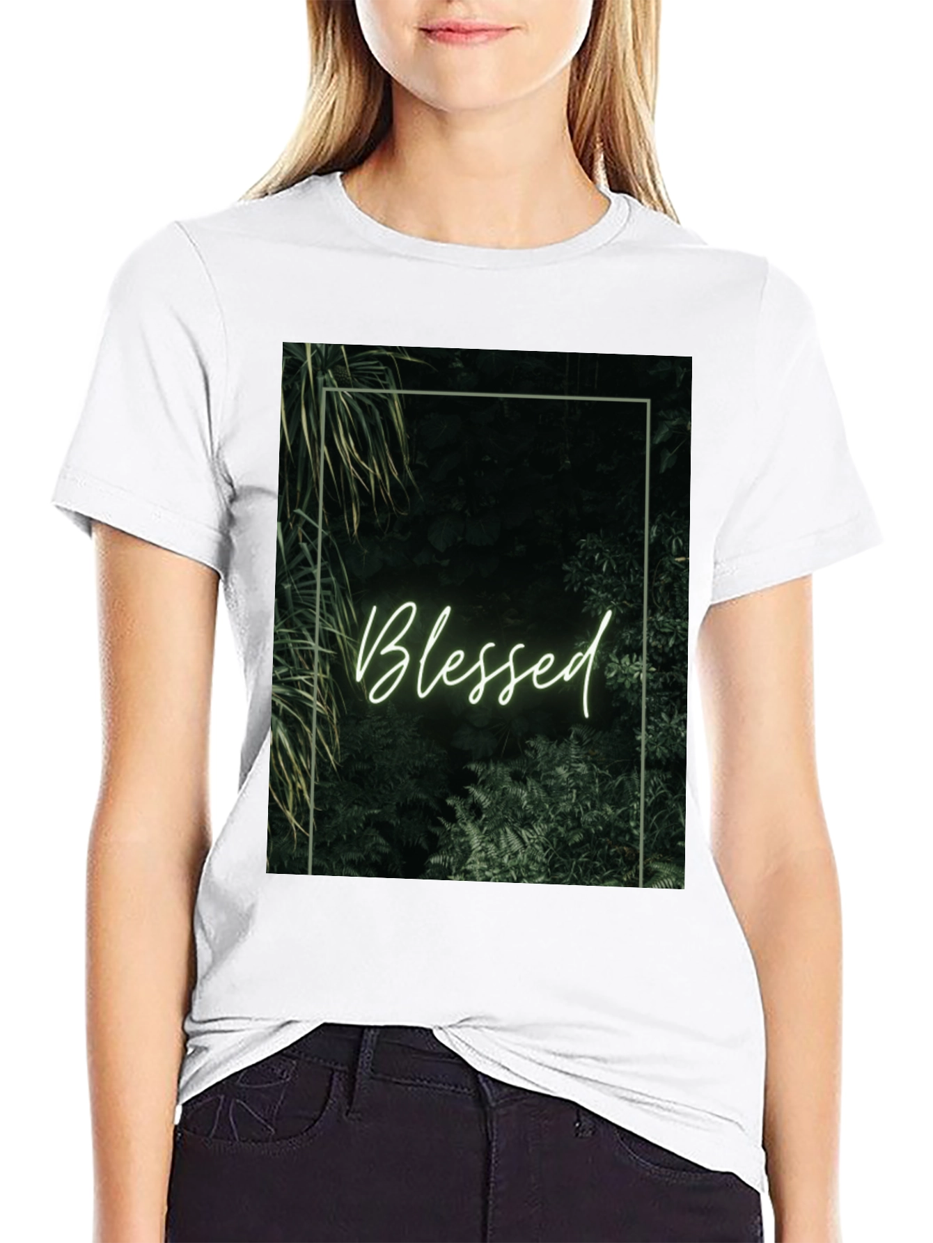 Blessed Nature Graphic Tee - Black
