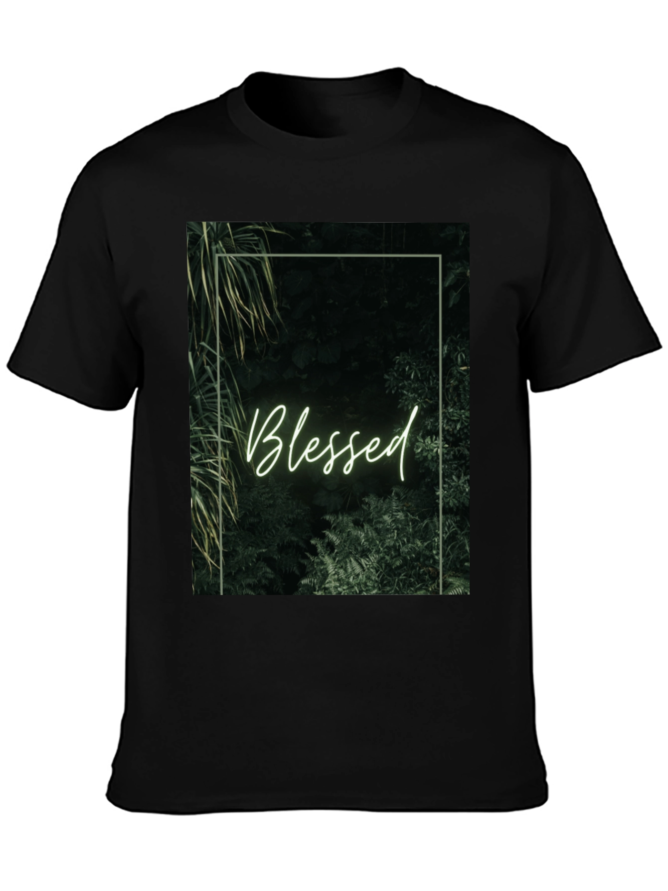 Blessed Nature Graphic Tee - Black