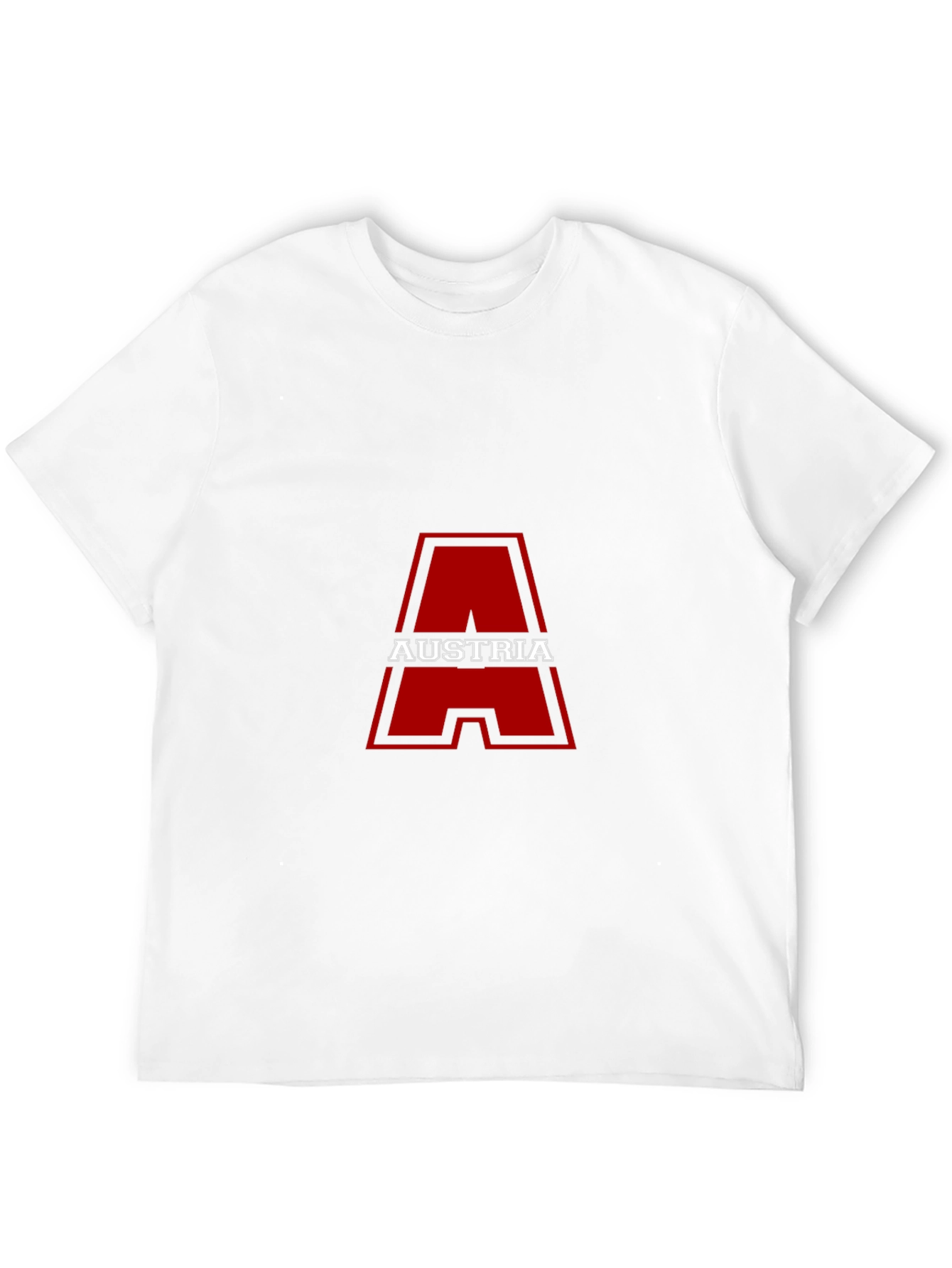 Austria Graphic Tee - Bold Letter A Design
