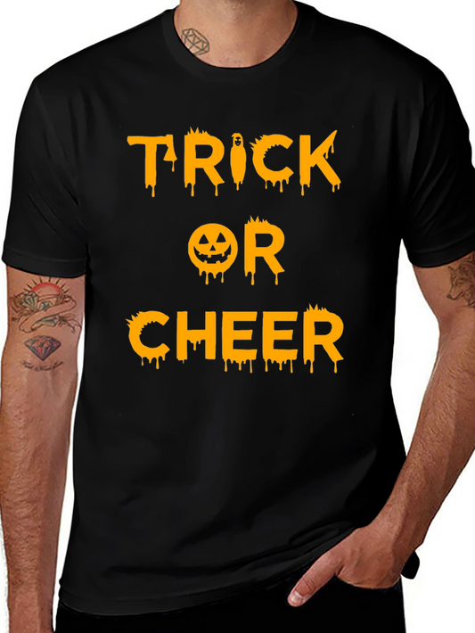 Trick or Cheer Halloween Graphic Tee