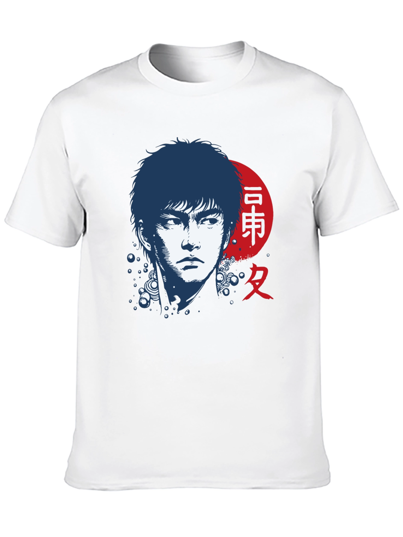 Japanese Art Style Black T-Shirt