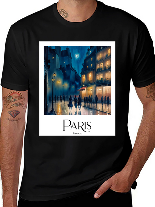 Paris France T-Shirt - Cityscape Graphic Tee