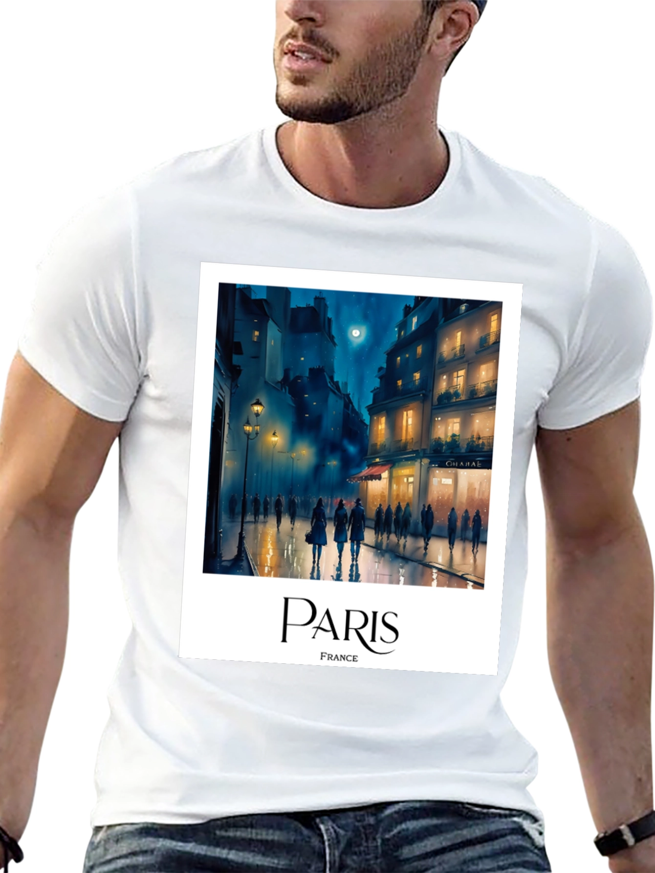 Paris France T-Shirt - Cityscape Graphic Tee